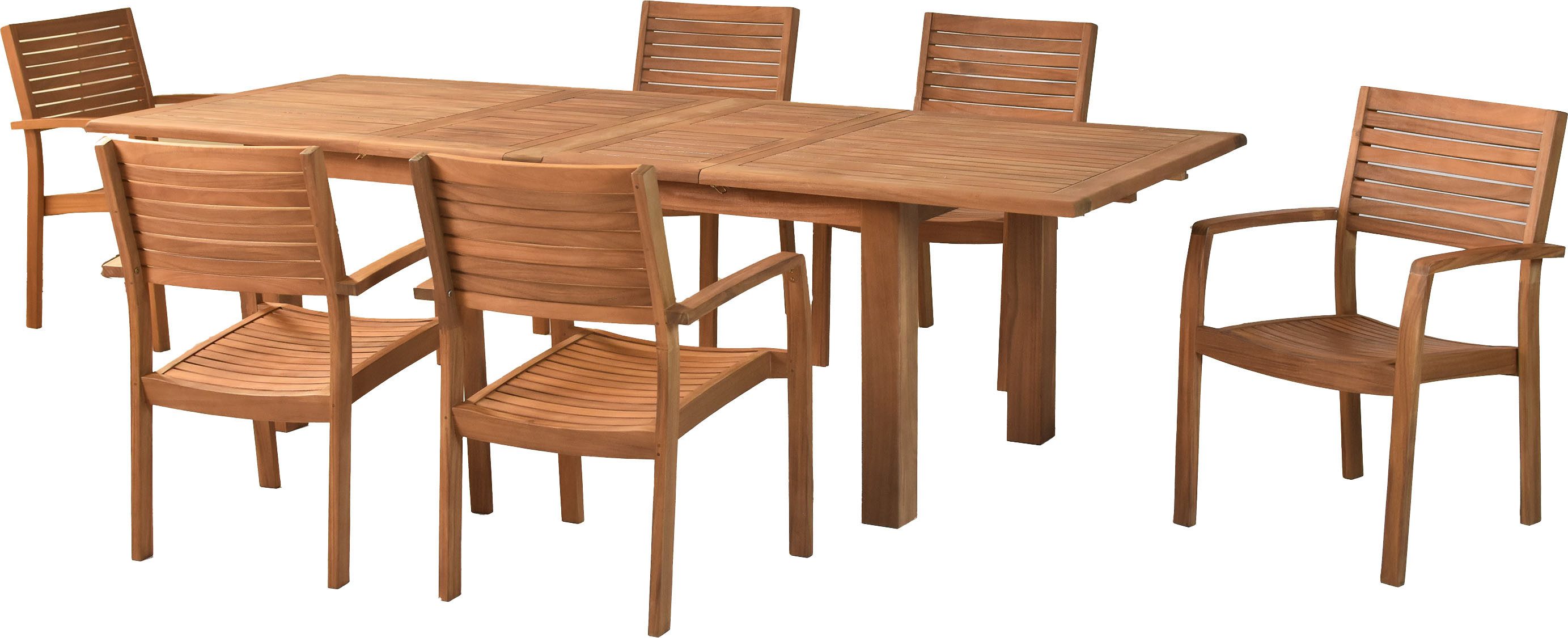 MERXX Garten-Essgruppe »Batavia«, (Set, 7-tlg., Tisch günstig online kaufen