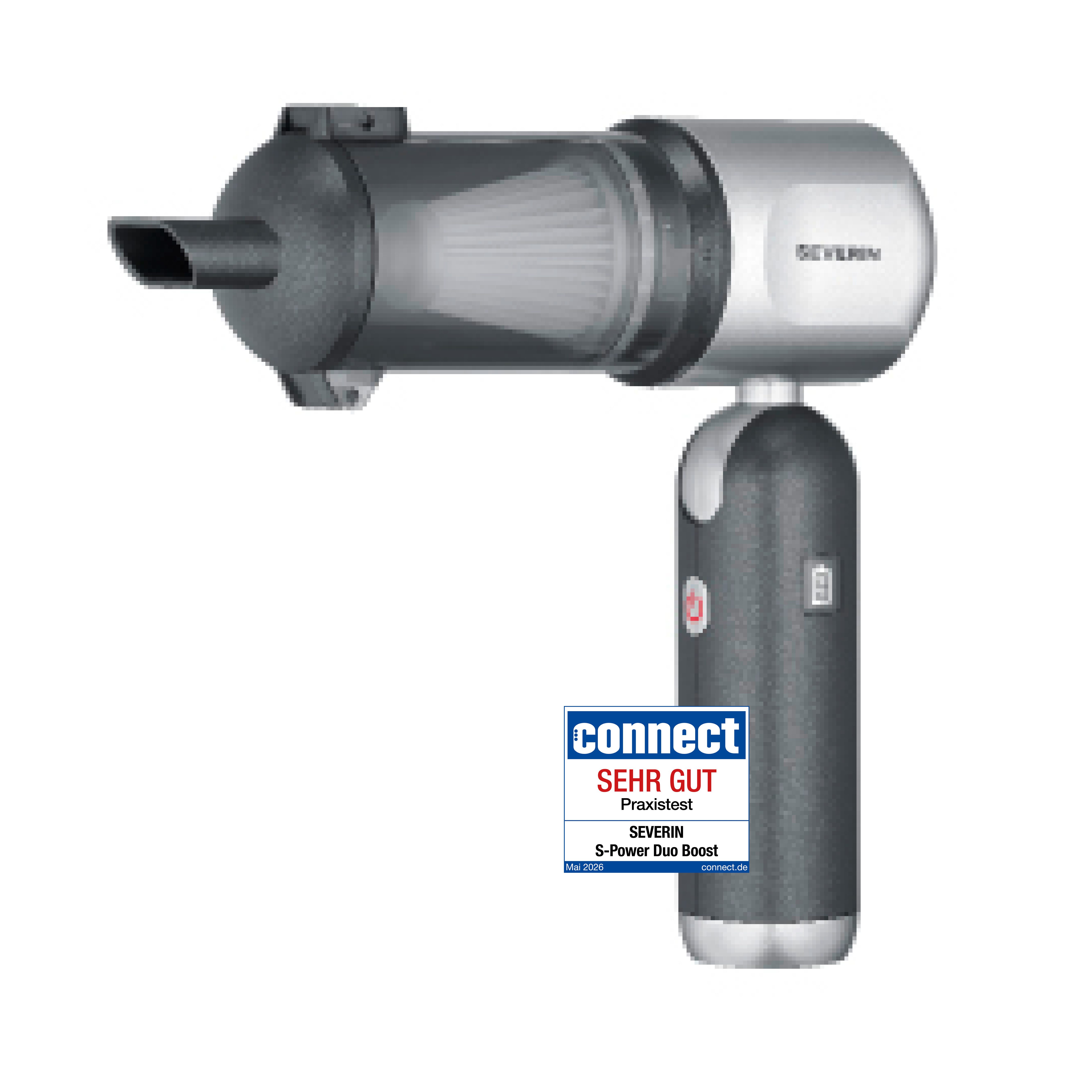 Severin Akku-Handstaubsauger S-Power DuoBoost, HV 7149, 120 W, 3-in-1, Luftbläser & Aufpumper, 17000Pa, kabellos, 120W, anthrazit