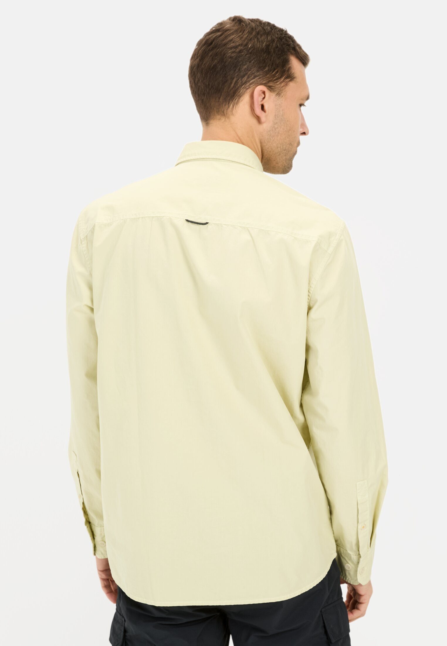 camel active Langarmhemd mit Brusttasche Langarm Button-Down Button-Down günstig online kaufen