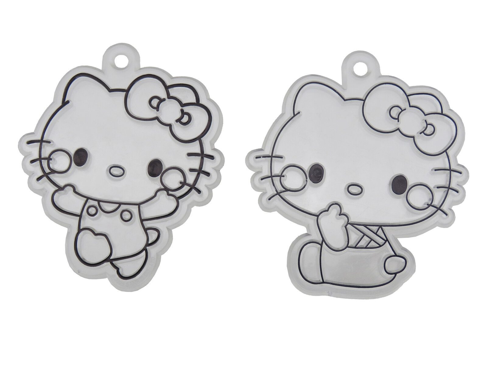 Hello Kitty Kreativset - Bastelset Anhänger bemalen 6 Motive 8 Farben 6 Schlüsselringe Kinder, (20-tlg)