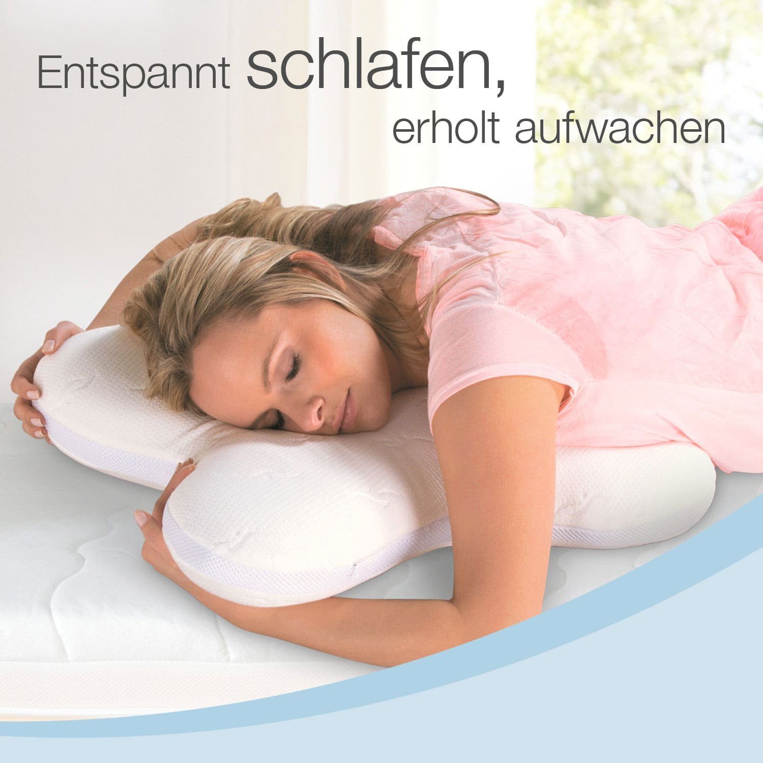 ELONEO Schlafkissen Visko-Schmetterlingskissen, körperangepasste Form, Füll günstig online kaufen