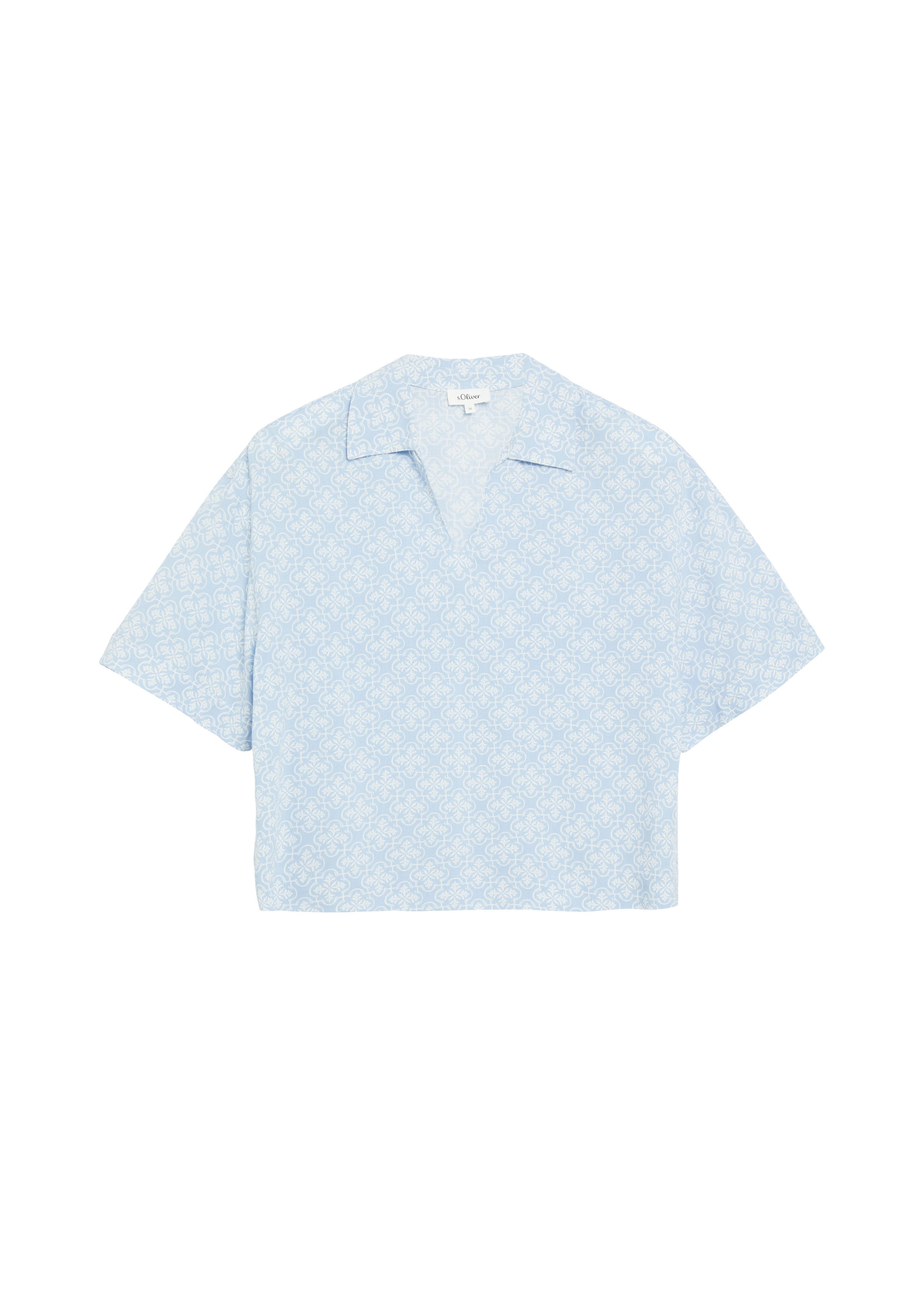 s.Oliver Druckbluse Sommerbluse mit Allover-Print – Bild 4 von 4