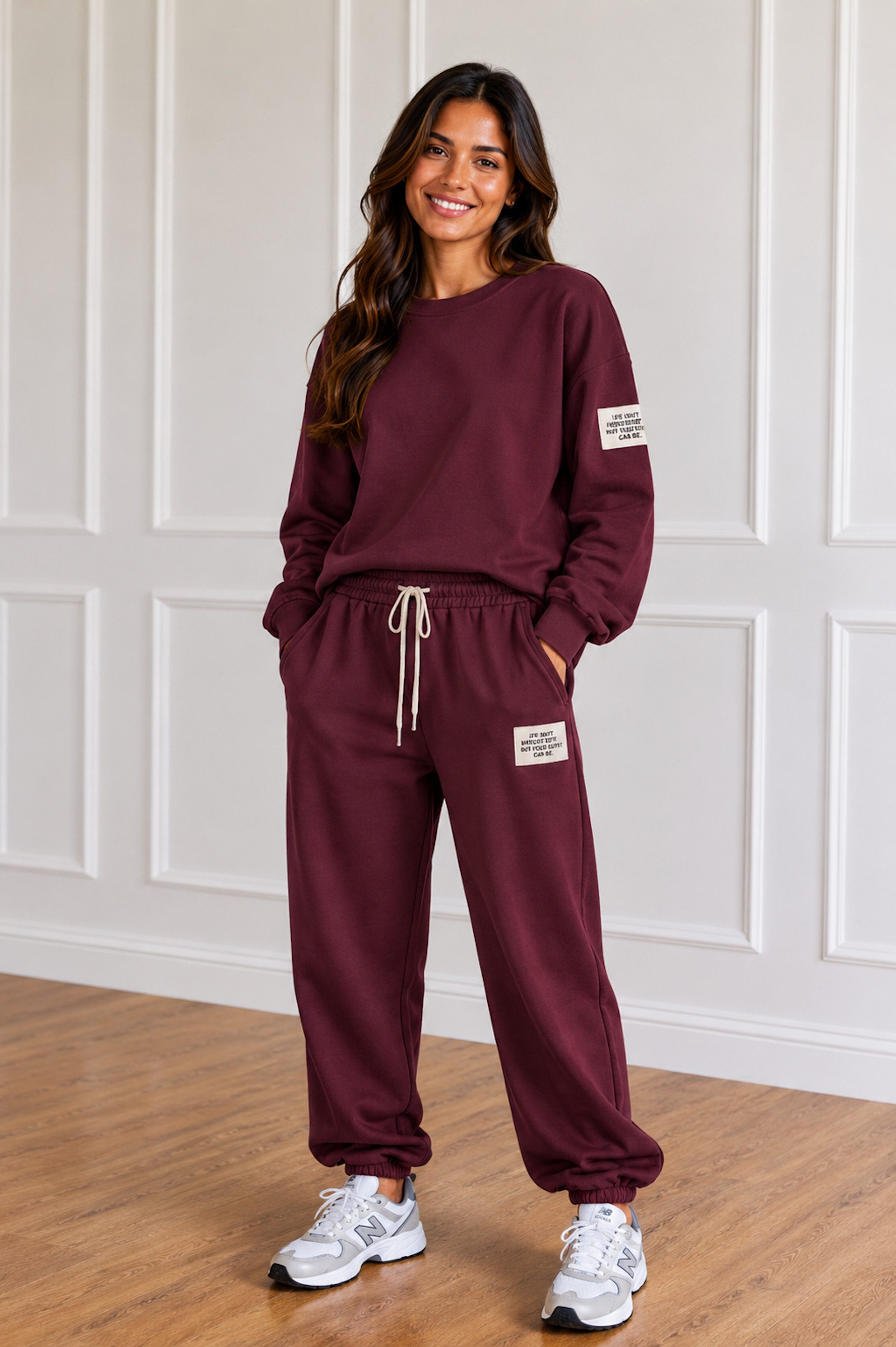 Worldclassca Jogginganzug Worldclassca Damen Zweiteiler Oversize SET Shirt + Hose Jogginganzug, Neue Kollektion - Stilvolle und gemütliche Mode für Damen