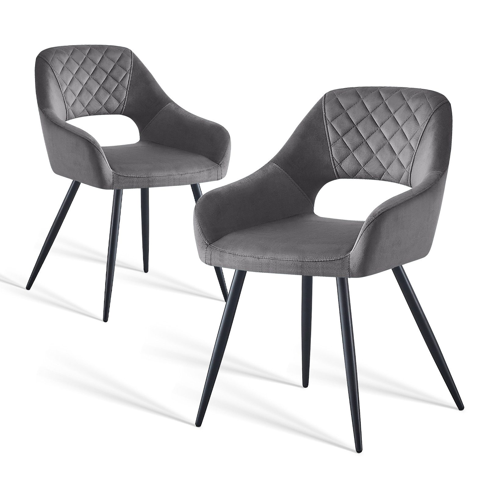 JYMTOM Esszimmerstuhl gepolsterter Sitz mit offener Rückenlehne und Stoffbe günstig online kaufen