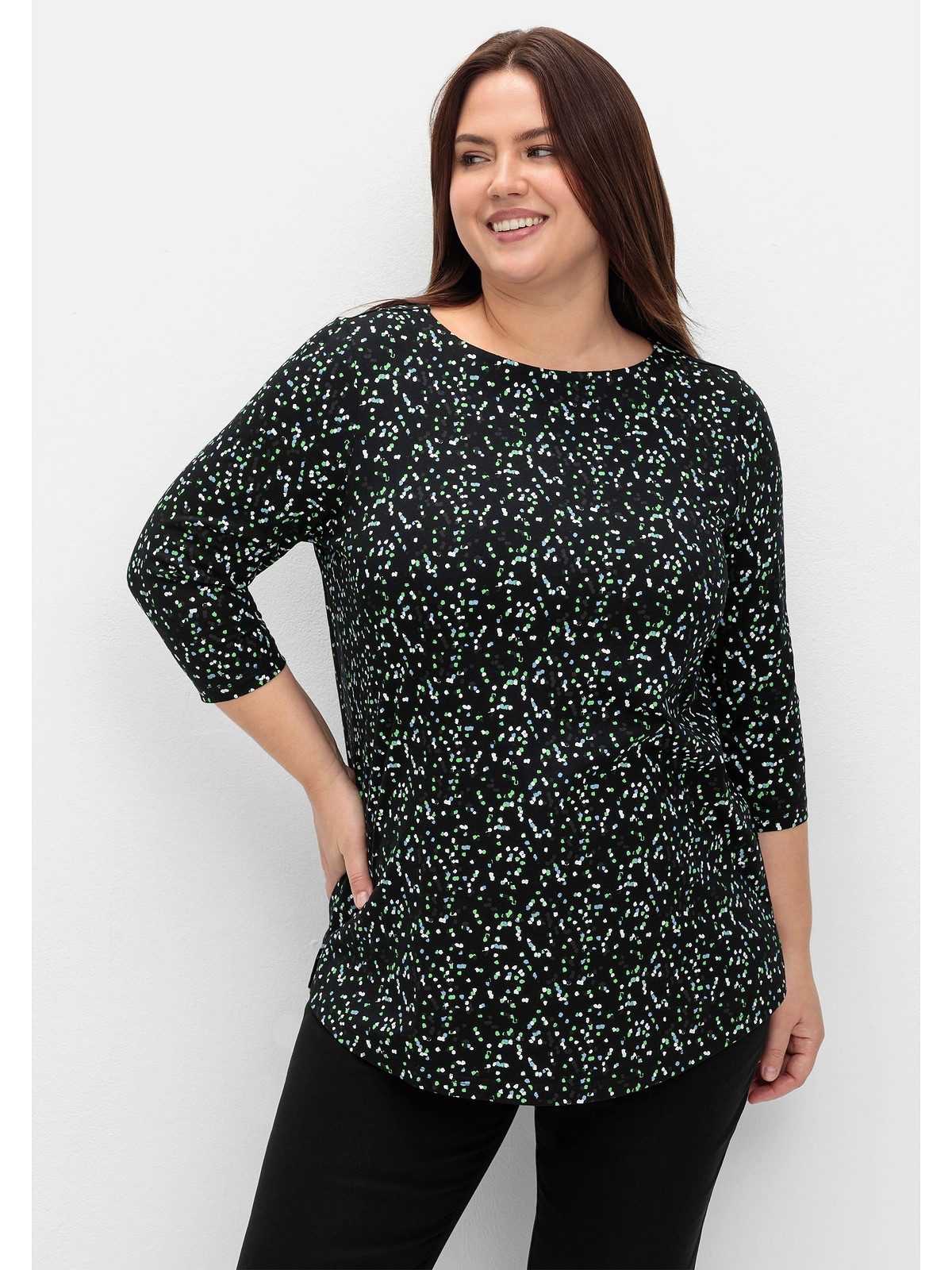 3/4-Arm-Shirt Große Größen
