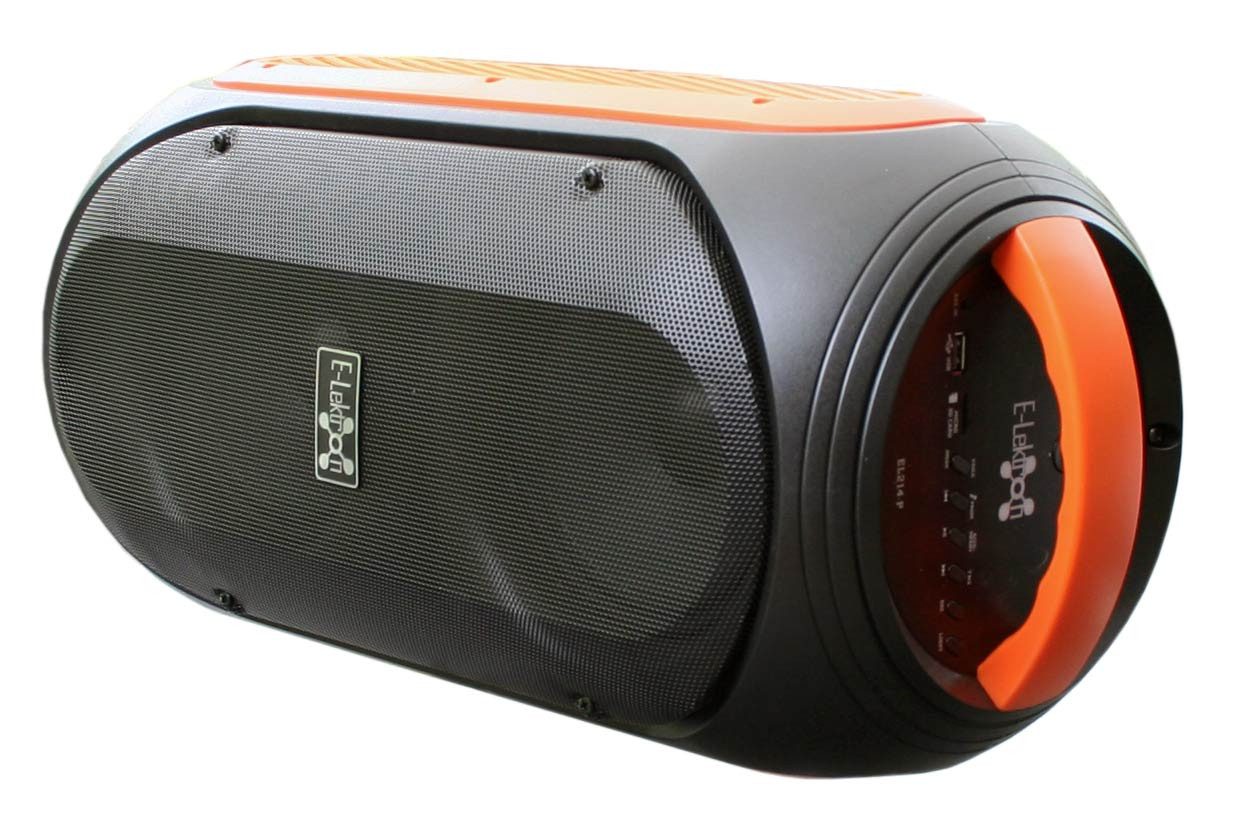 E-Lektron EL214-P Party-Lautsprecher (Bluetooth, Bluetooth 5.0 TWS, Licht-Effekt, Funkmikrofon, Echo-Effekt)