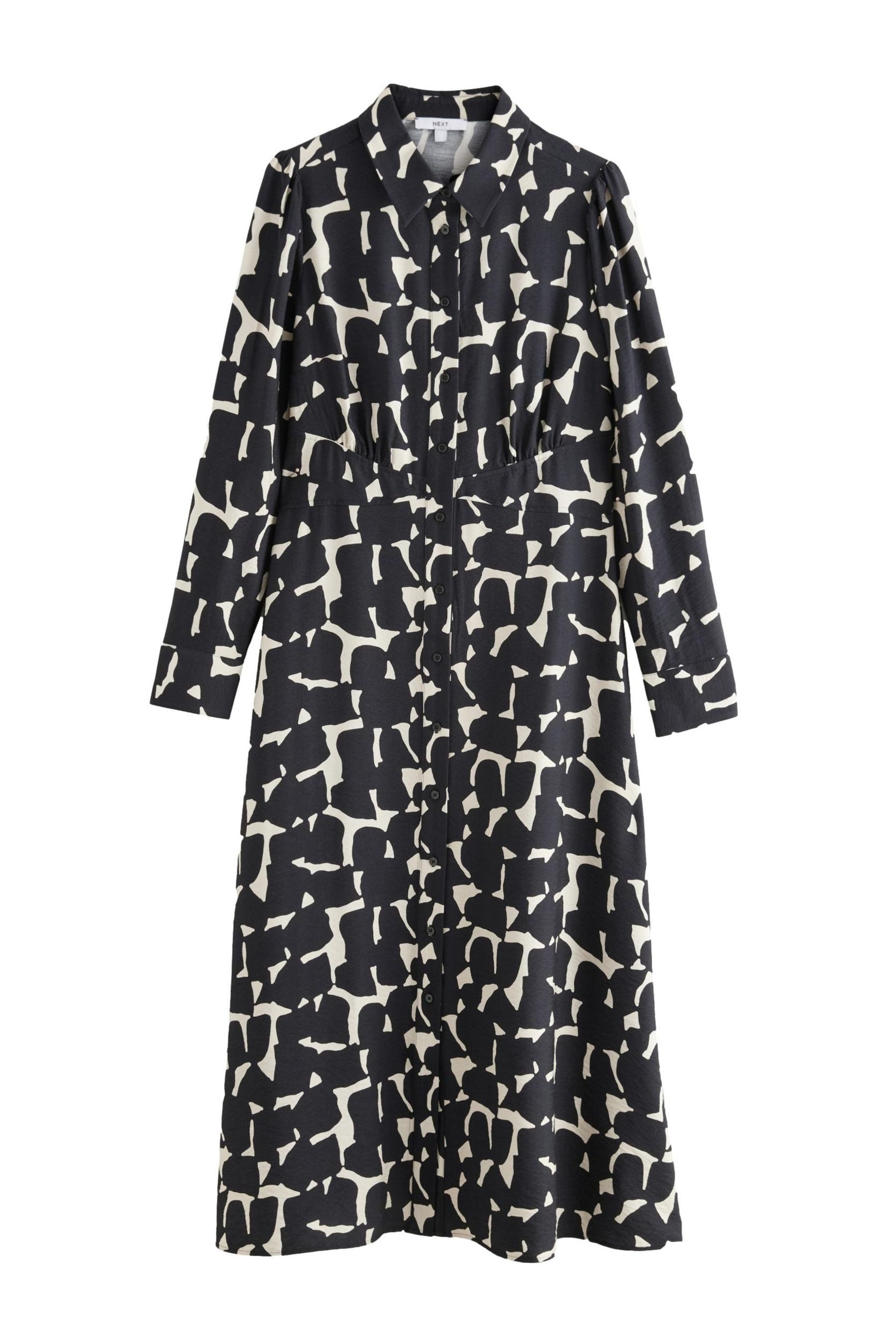 Next Blusenkleid Langärmeliges Hemdblusenkleid in Midilänge günstig online kaufen