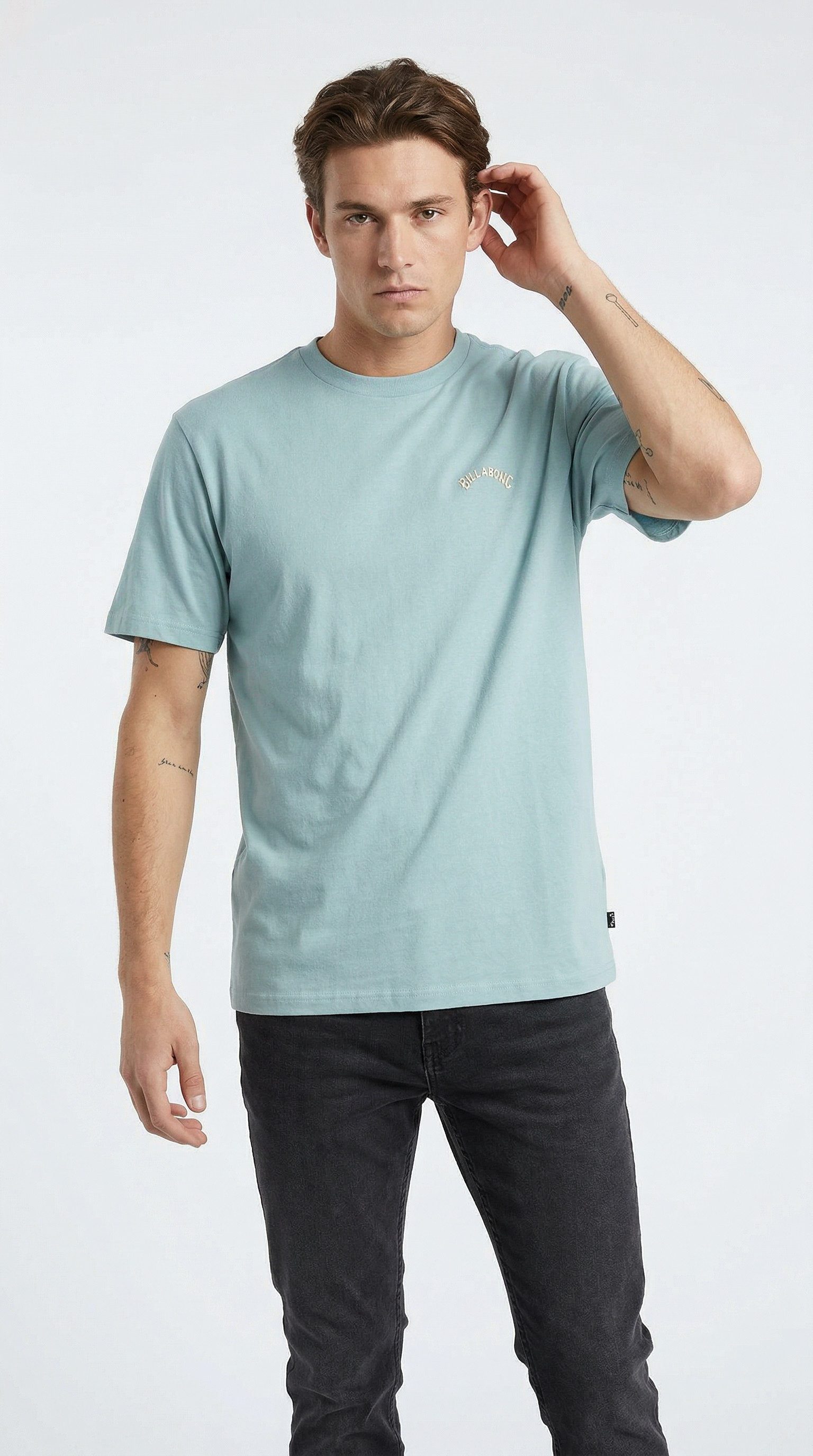 Billabong T-Shirt ARCH CREW SS aus Baumwolle, für Erwachsene, in den Größen S bis XXL