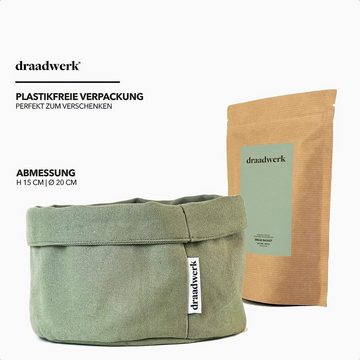 draadwerk® Brotkorb Brotkorb Stoff, Brötchenkorb, Aufbewahrungskorb, Frühstückskorb