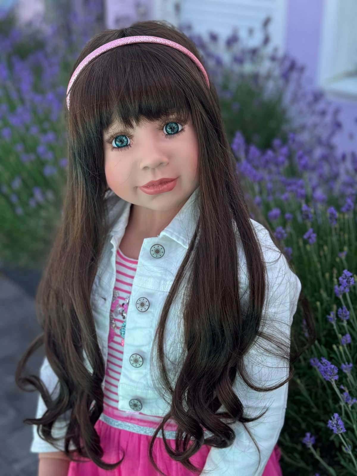 CMTPUPPENGALERIE Stehpuppe Anica von Monika Levenig - 122 cm - braun (1-tlg)