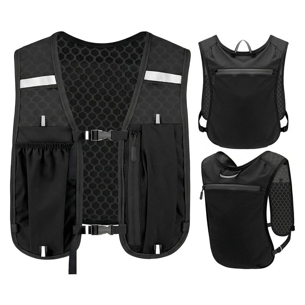 AFKSMILE Trinkrucksack Laufweste Damen & Herren, Atmungsaktiver Laufrucksack Trinkrucksack, Ultraleichter Laufrucksackfür Marathon, Radfahren, Wandern und Joggen