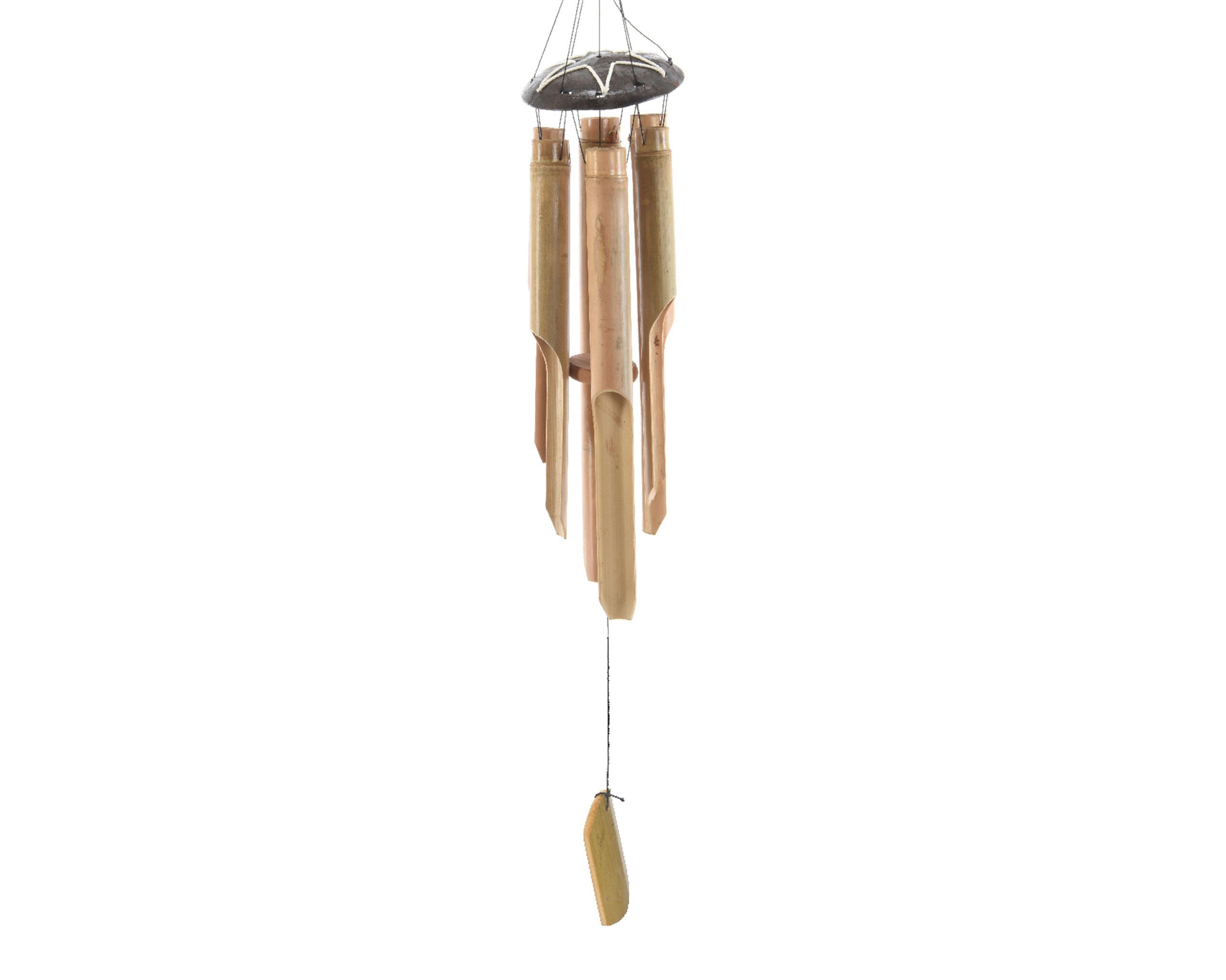 Decoris season decorations Windspiel, Windspiel 13x83cm Bambus Kokos Natur Braun