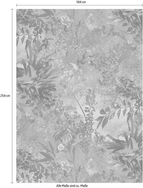 Komar Fototapete Wild Garden, 184x254 cm (Breite x Höhe), inklusive Kleister
