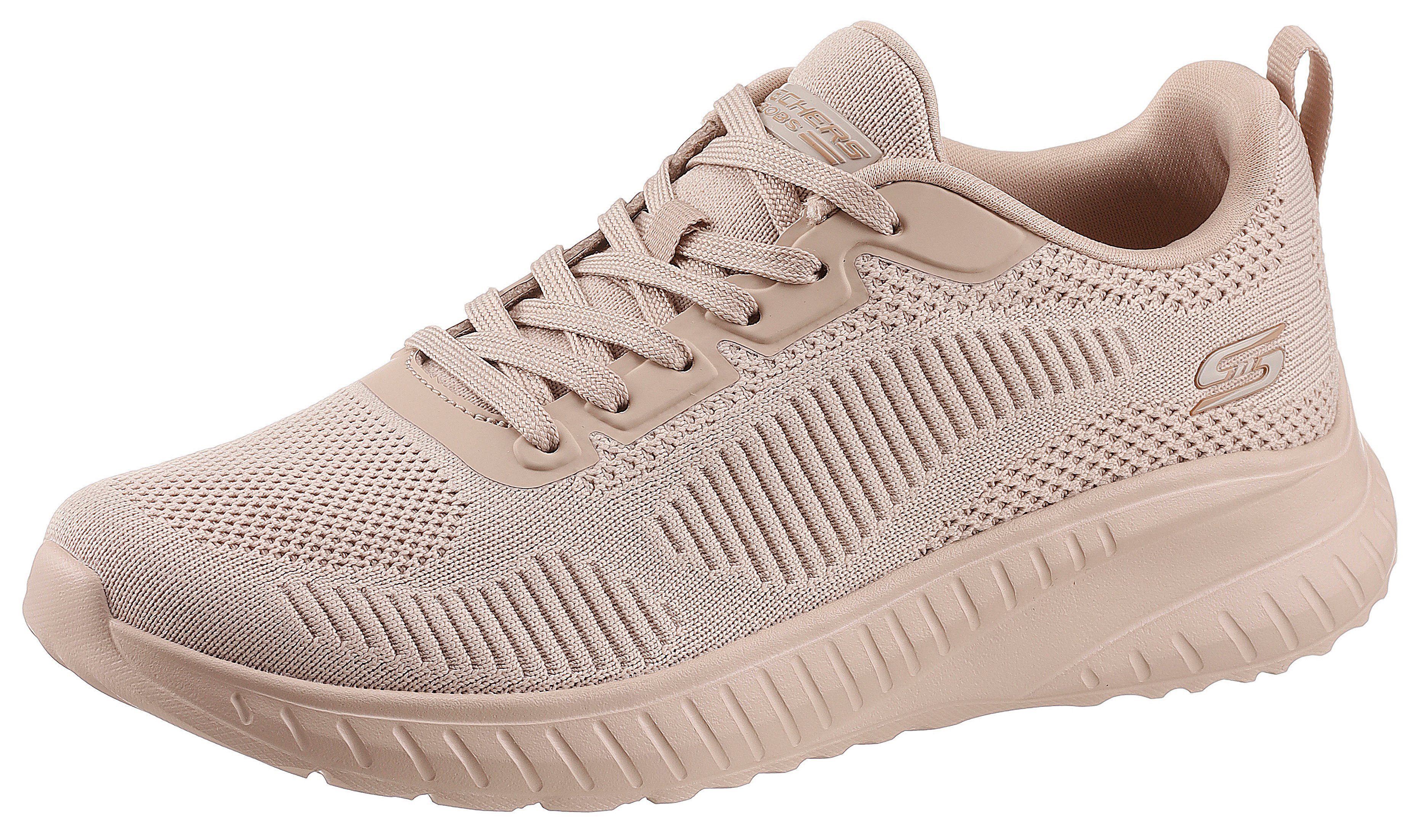 Skechers BOBS SQUAD CHAOS FACE OFF Sneaker mit komfortabler Innensohle beige