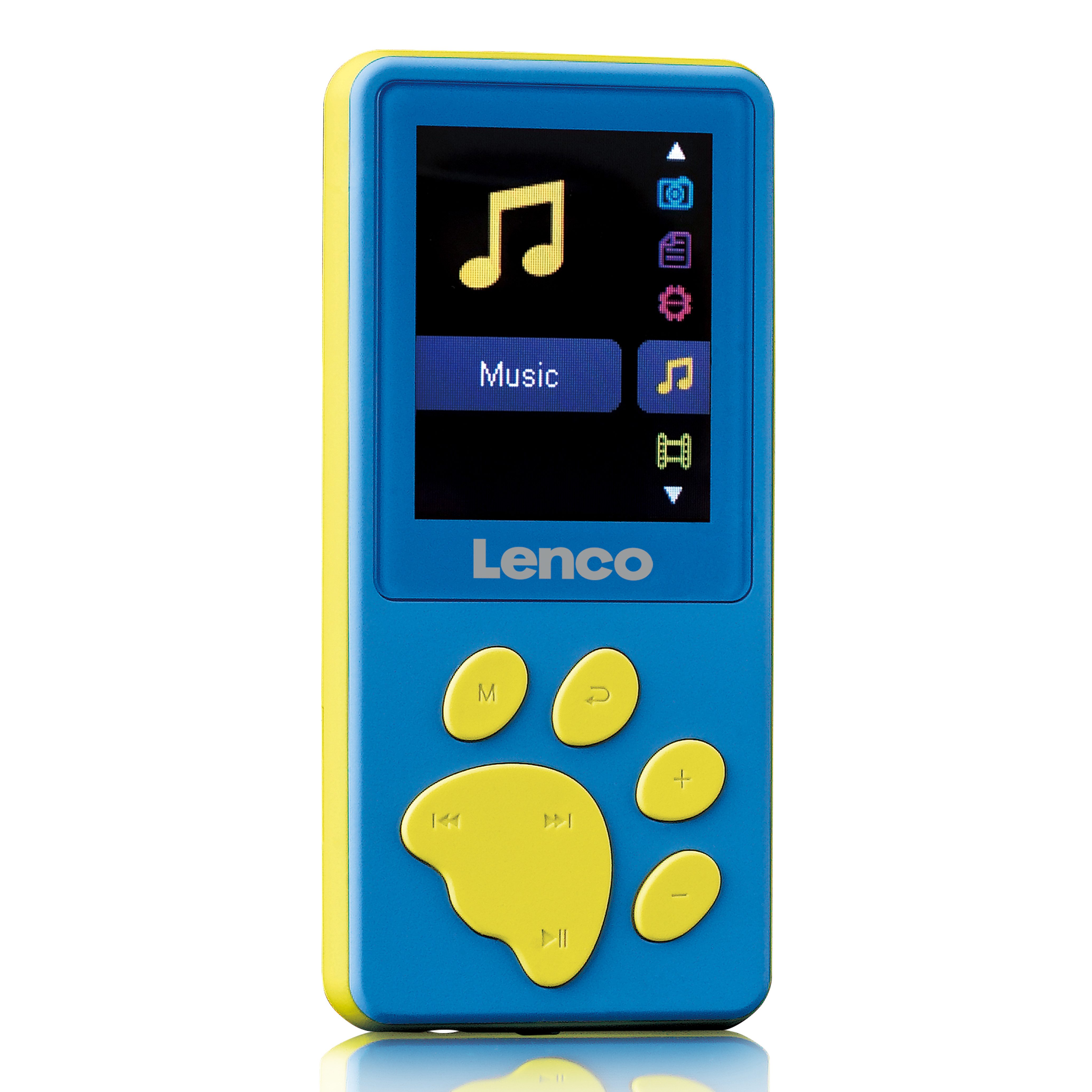 Lenco Xemio-560BU MP3-Player (Kinder Musikplayer mit 8GB Speicher inkl. Kopfhörer, in Blau & Rosa)