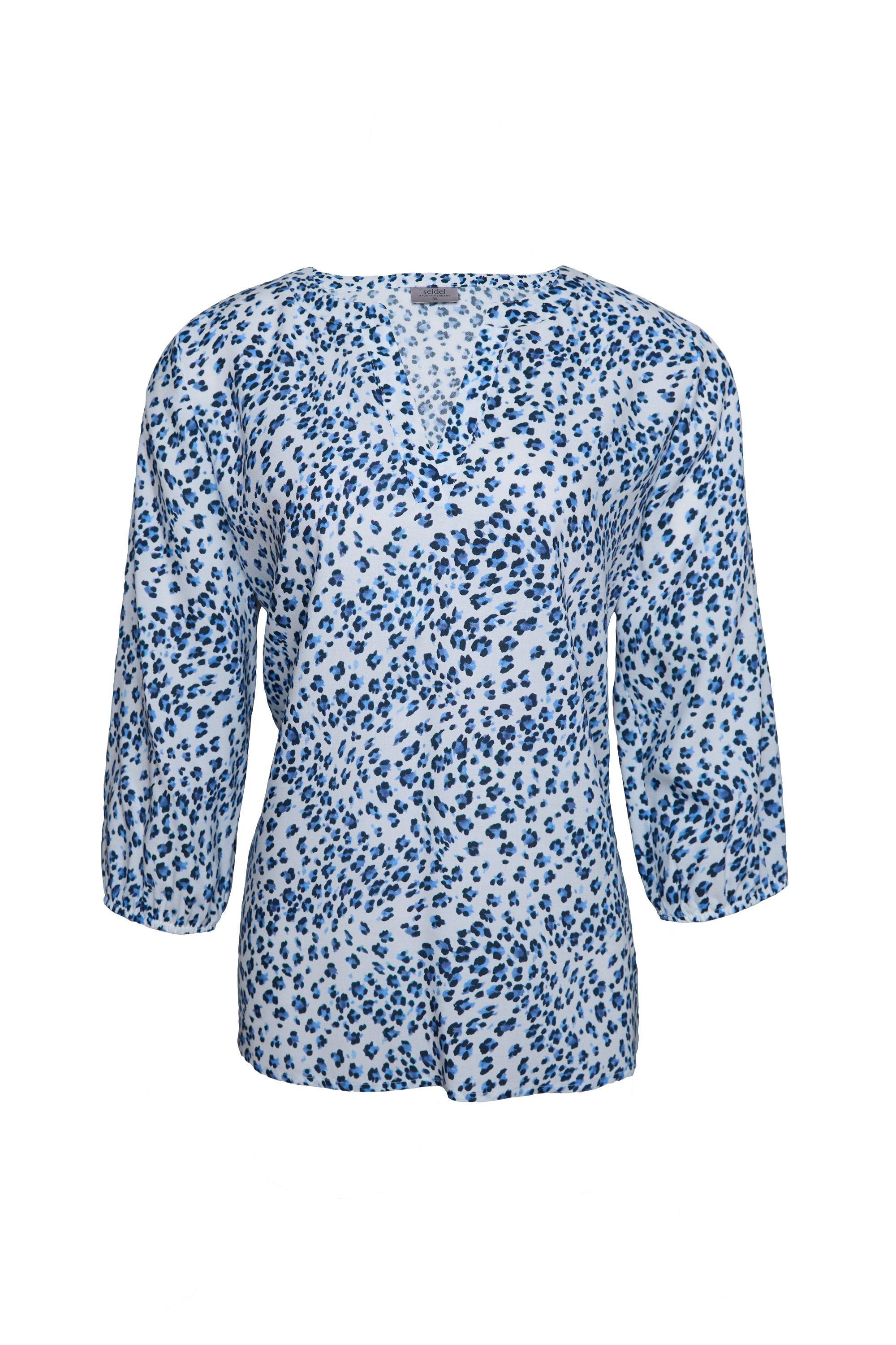 Seidel Moden Druckbluse Otto exclusiv mit Minimalmuster - Viskose- MADE IN GERMANY