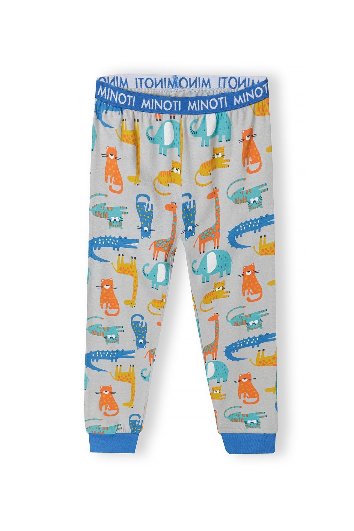 Pyjama (12m-8y) Grau mit MINOTI Allover-Print