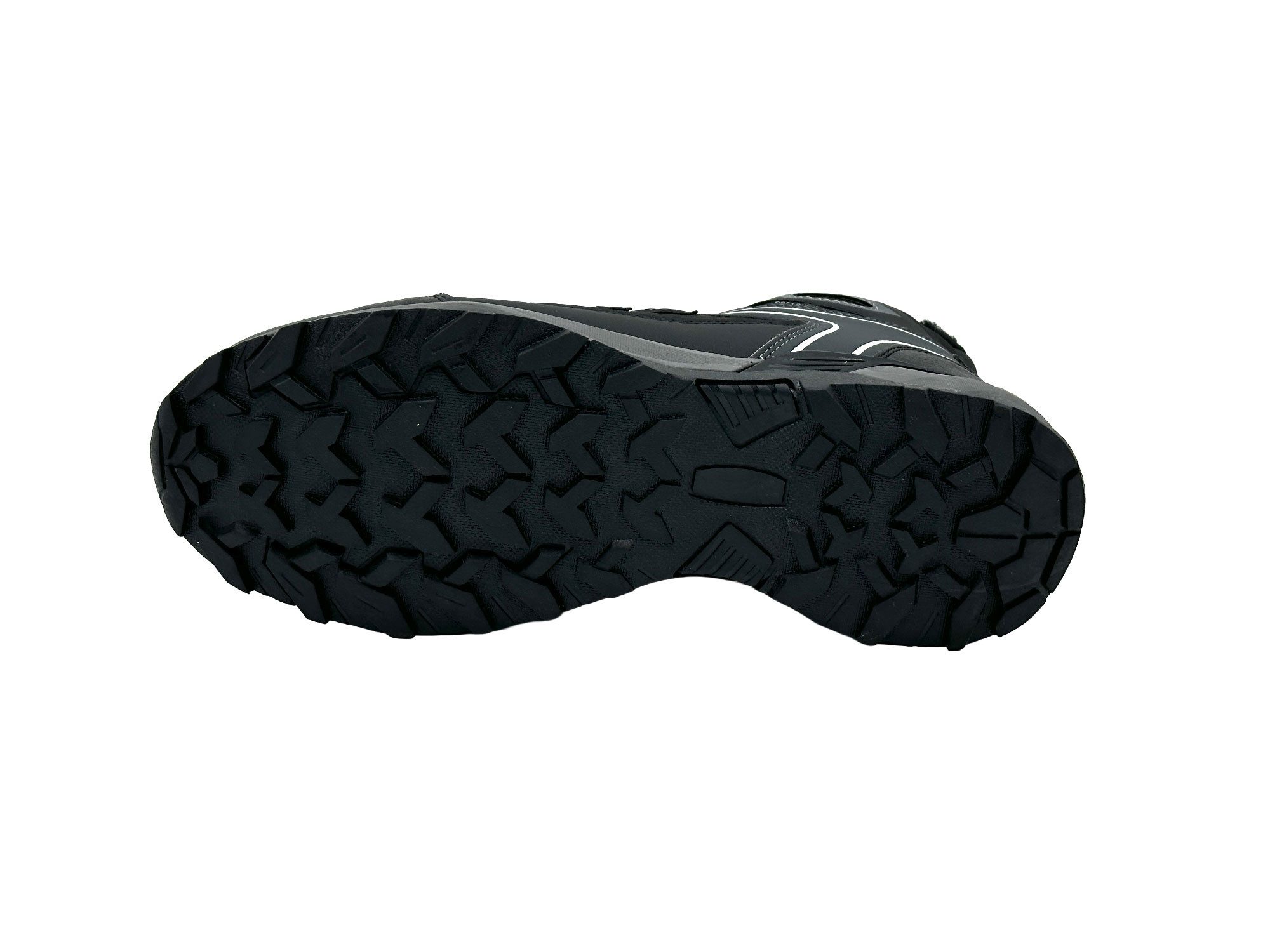 Nowaland Warm gefütterte Wanderschuhe mit rutschfester Profilsohle Winterstiefel Wasserabweisend, robust und warm gefüttert