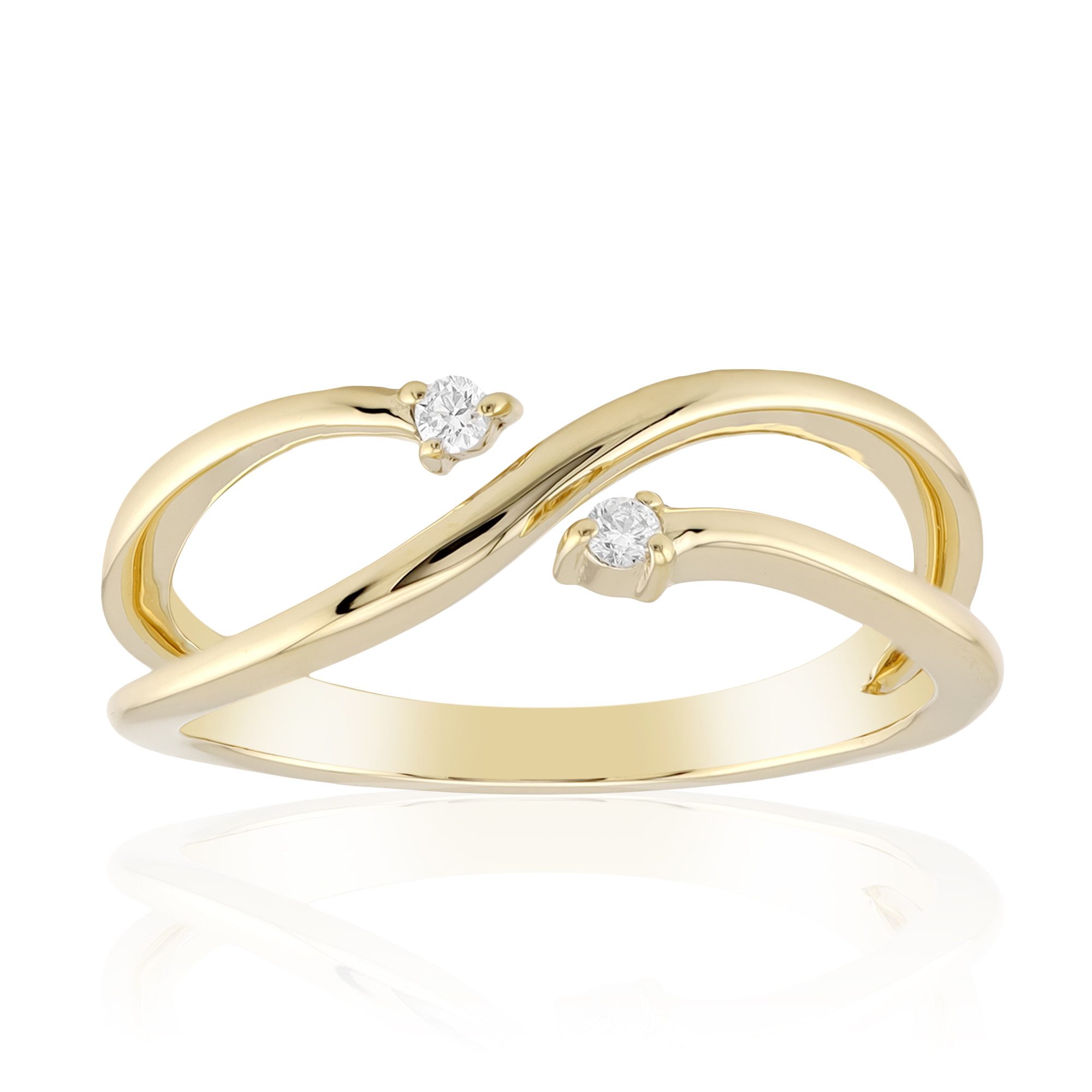 Cavill Diamantring SI2 Diamant-Gold-Infinity-Ring (1-tlg)