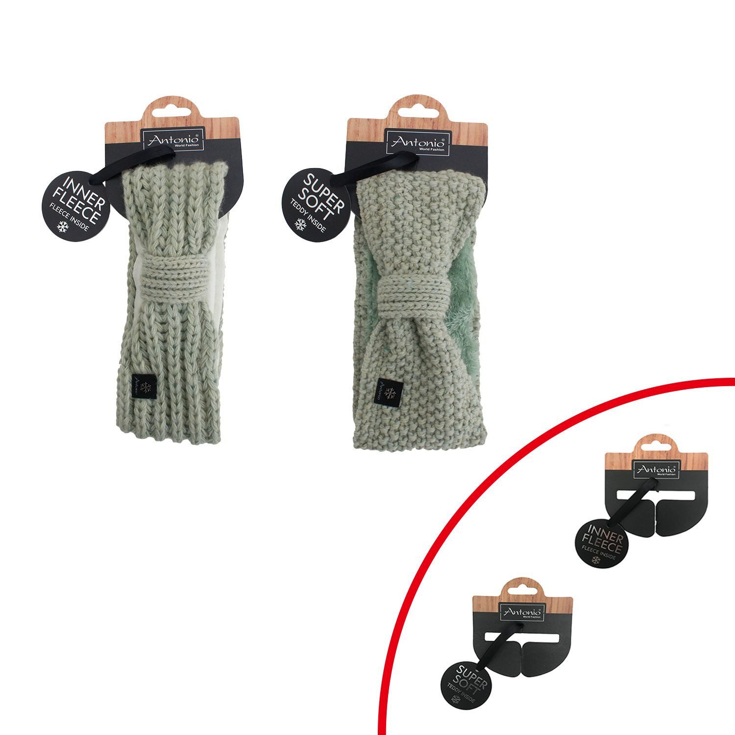 Antonio Strickmütze Antonio Winter Damen Stirnband (1-St)