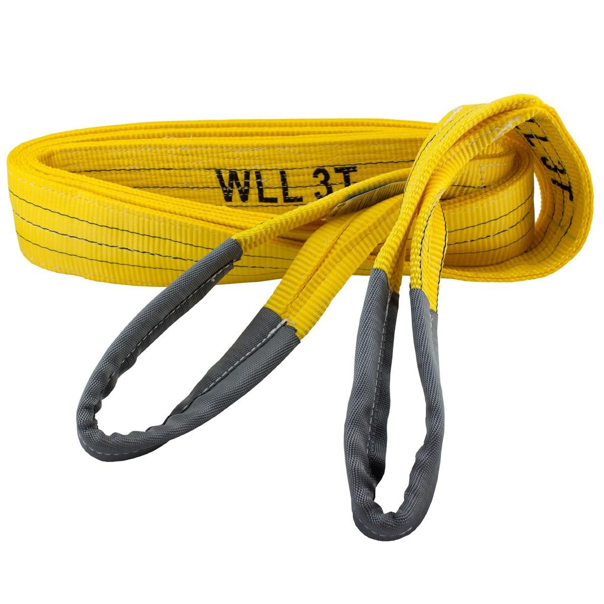 MCS CARGO SECURITY Zurrgurt Hebeschlinge, 3000kg, 4m, Hebegurt, Krangurt, gelb (1-St)