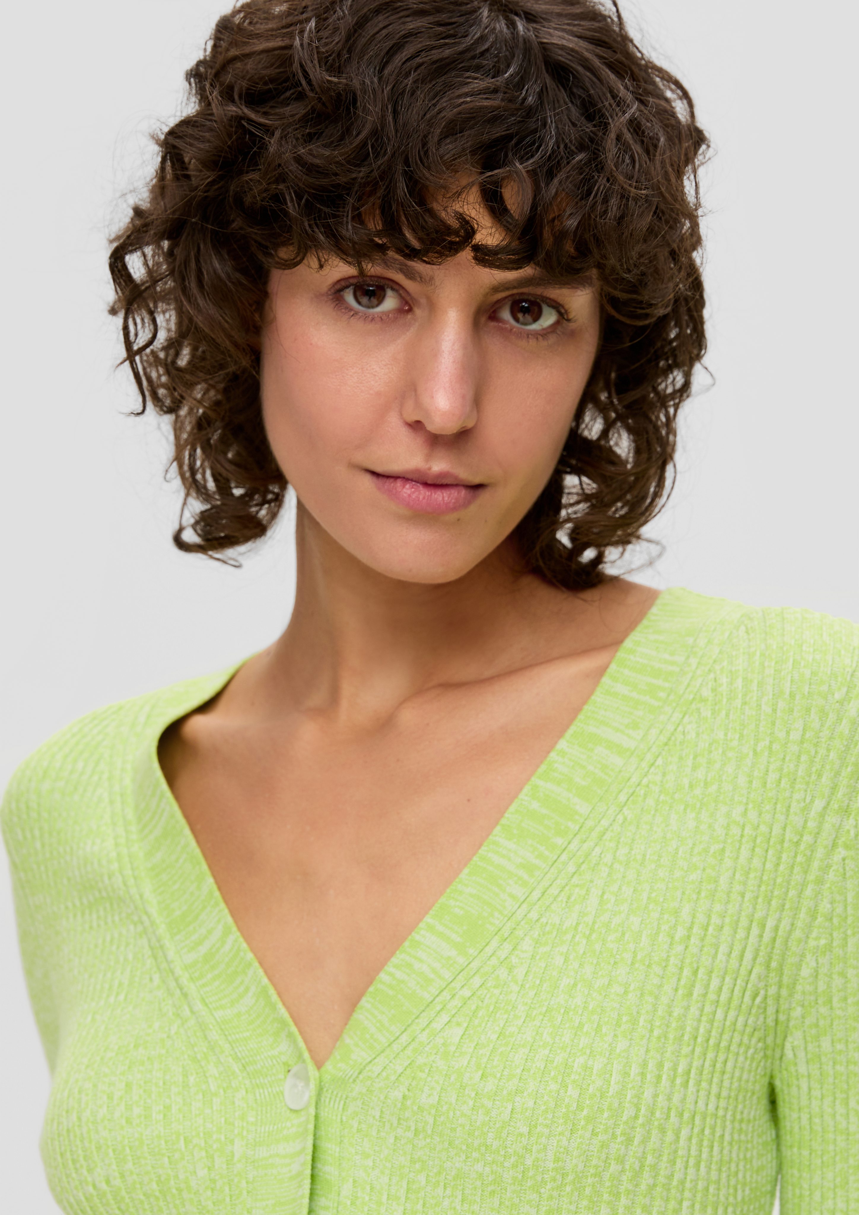 s.Oliver Strickjacke Feine Strickjacke aus Viskosemix günstig online kaufen