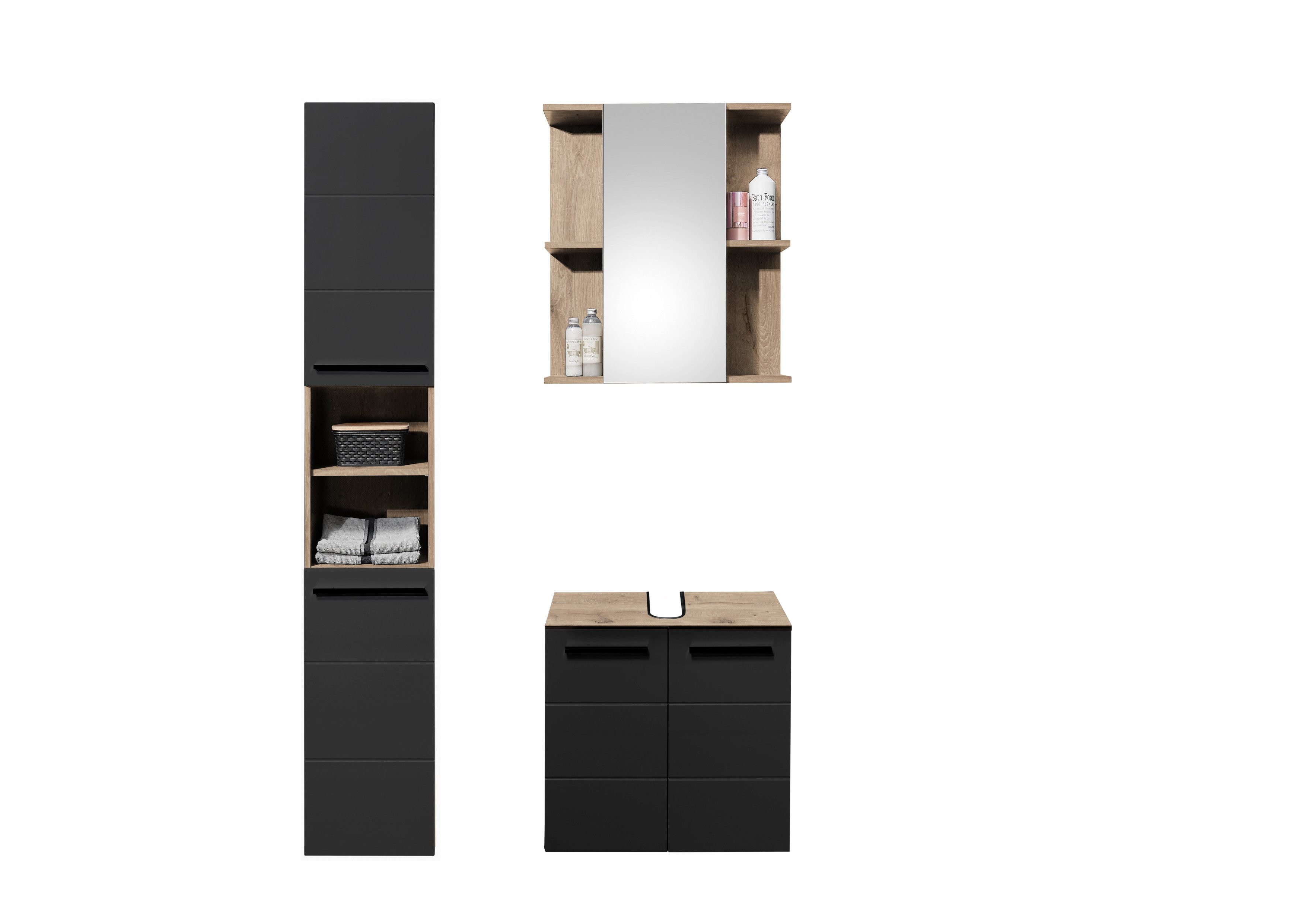 moebel-dich-auf Badmöbel-Set Vail, (Set 2, Hochschrank, günstig online kaufen