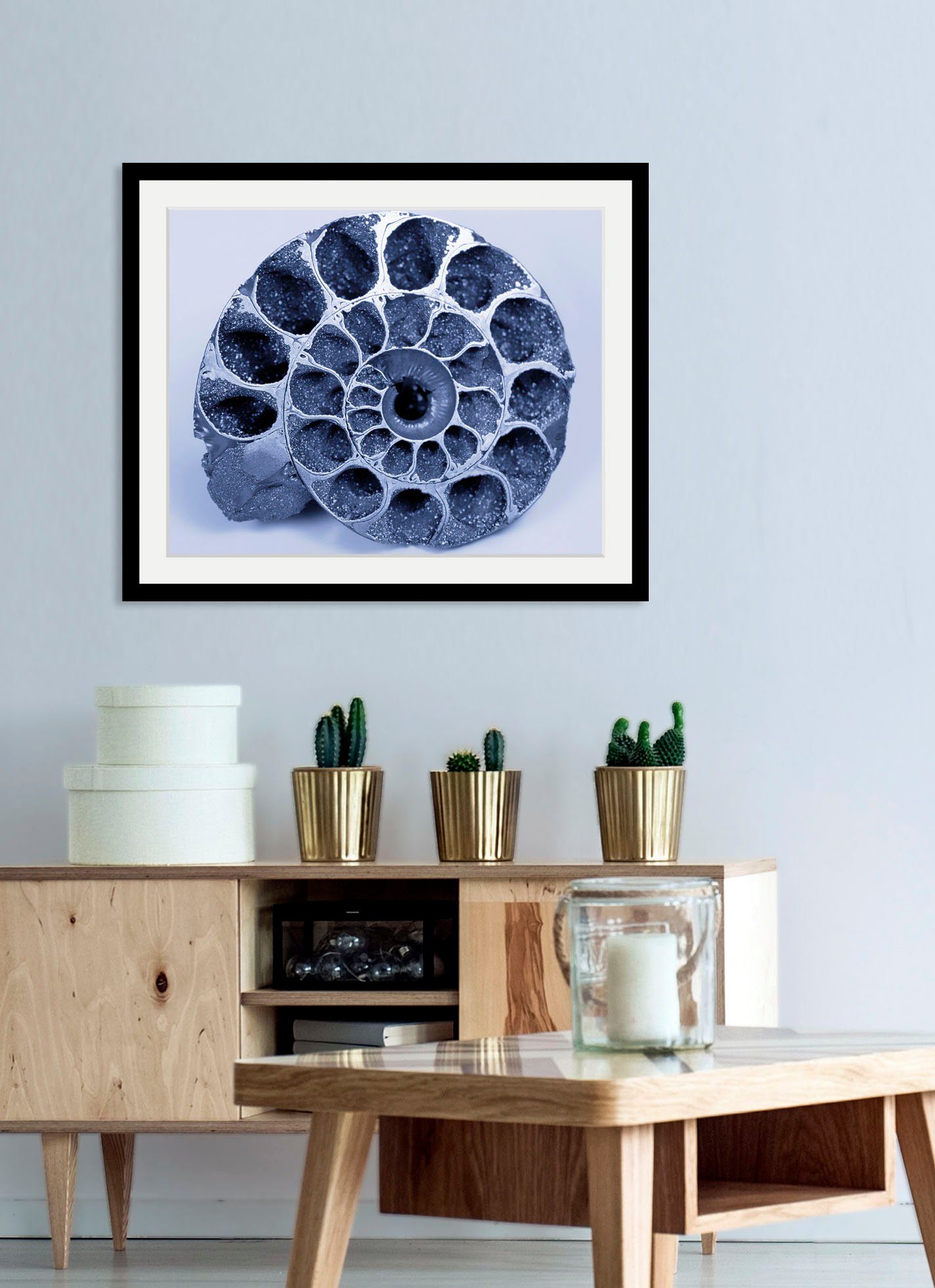 queence Bild Christoph, Kunst, Meer, Wassertiere (1 St), HD Premium Poster-Druck inkl. Holzrahmen