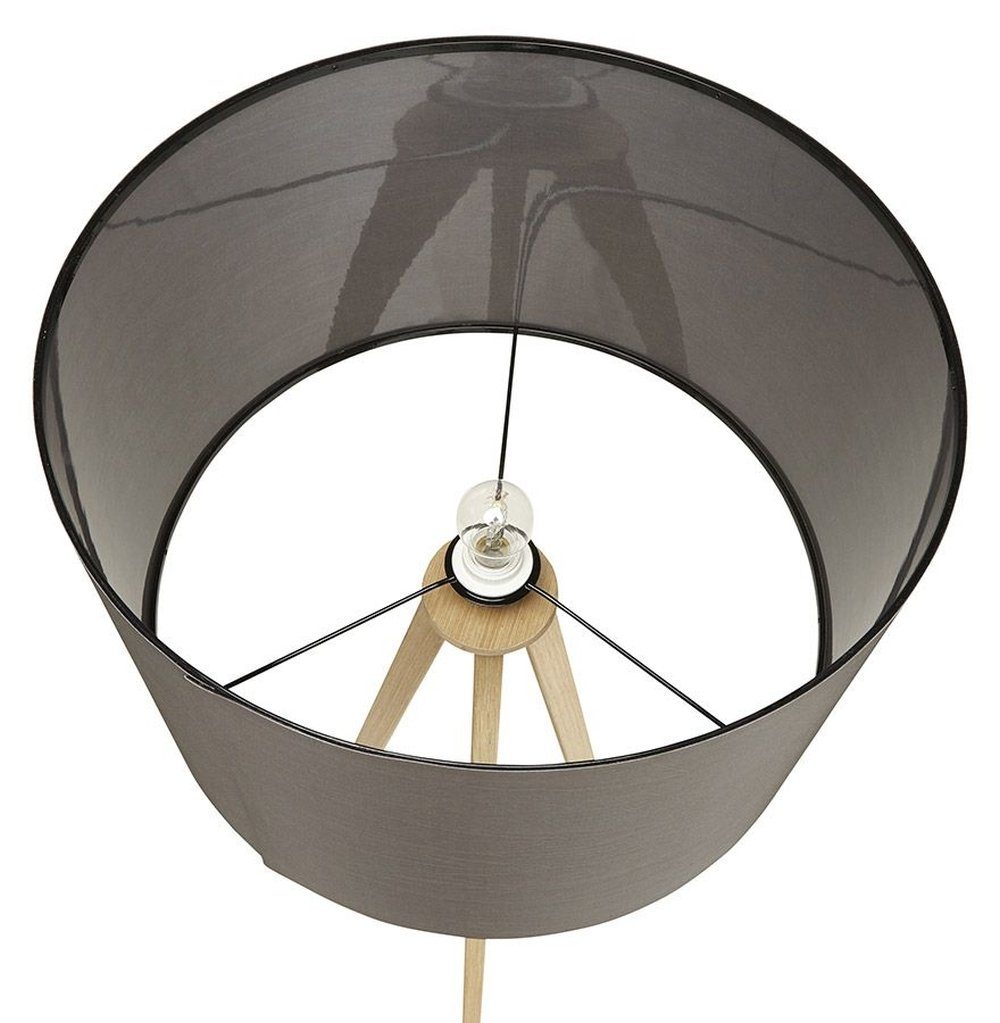 Grau/Naturbelassen Stehlampe TRIVET Kokoon Design