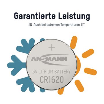 ANSMANN AG Lithium Knopfzelle CR1620 Knopfzelle
