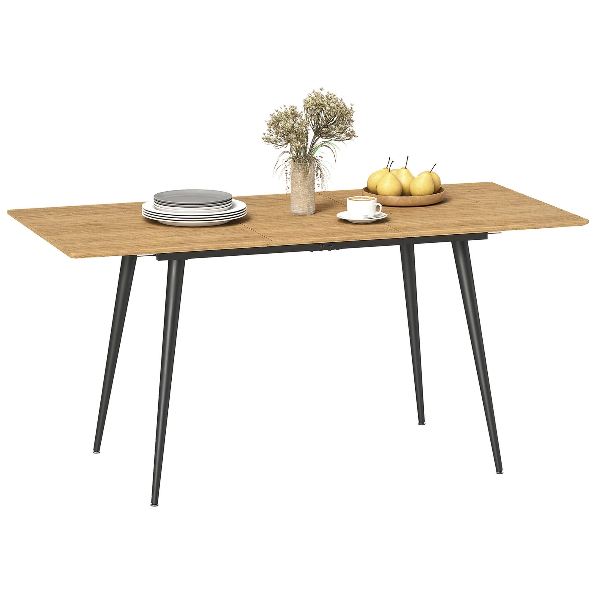HOMCOM Klapptisch Esstisch ausziehbar 120/160 x 75 cm für 6-8 Personen (Ess günstig online kaufen