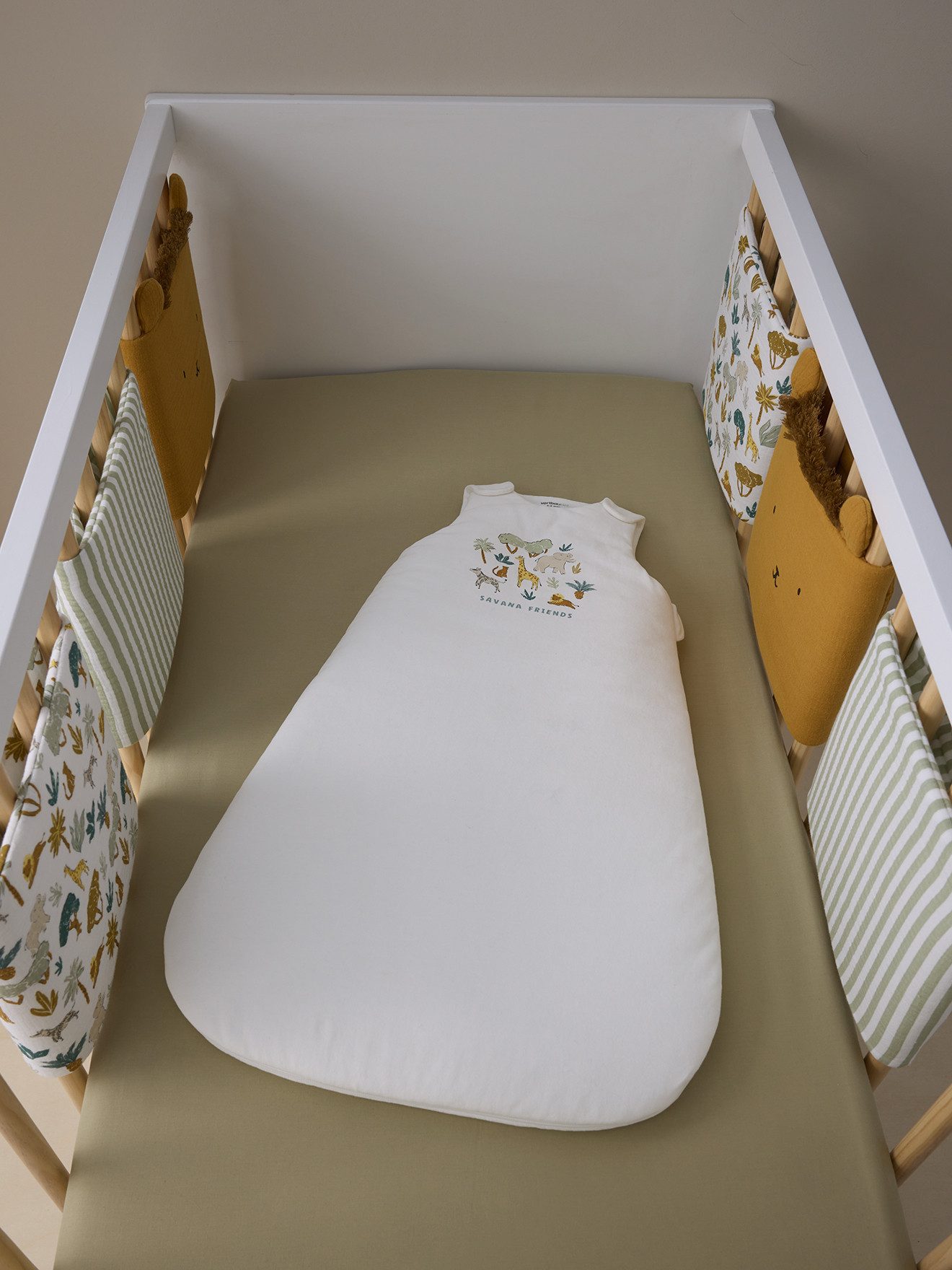 vertbaudet Babyschlafsack Ärmelloser Baby Schlafsack SAVANNE, Sommerschlafsack, 2,5 TOG