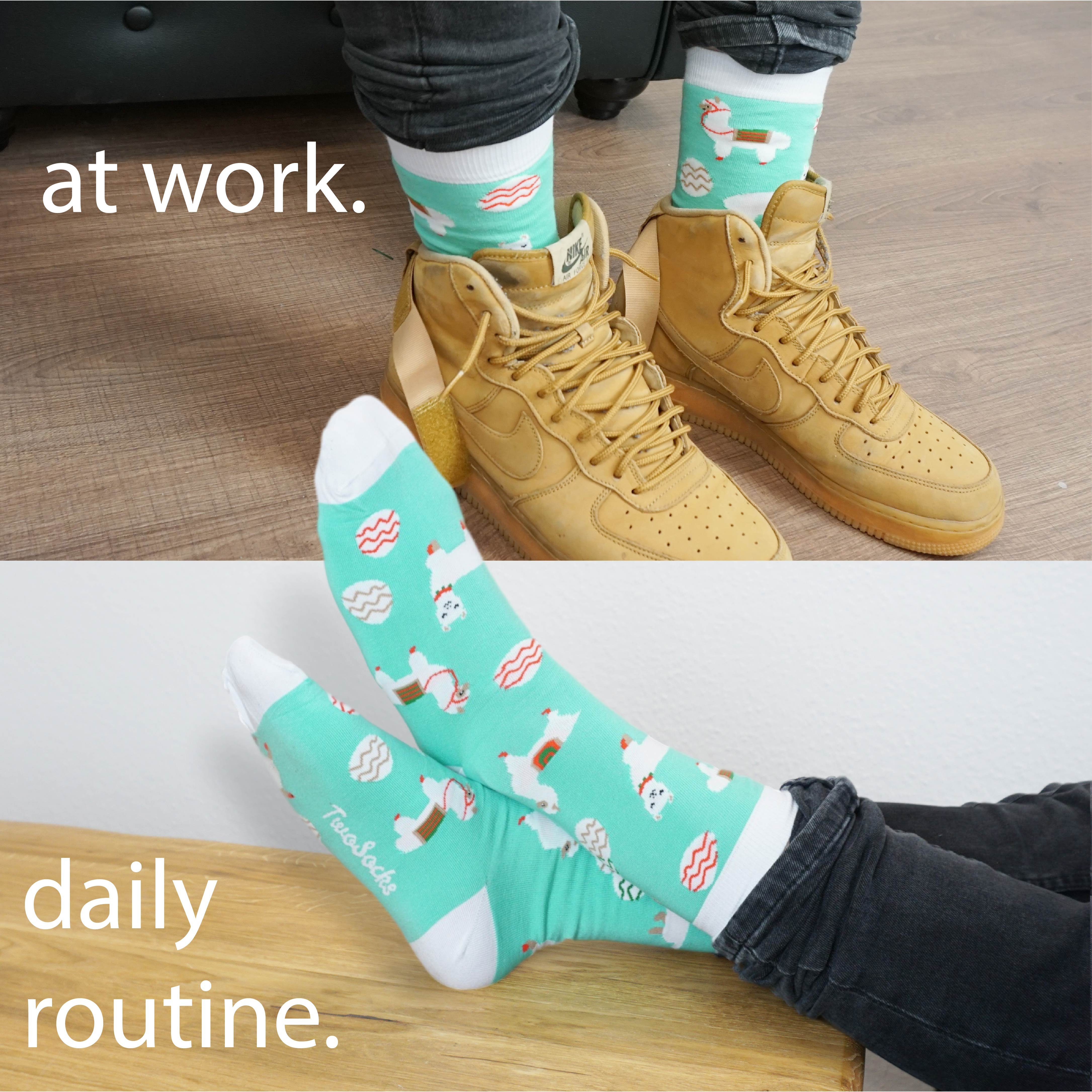 TwoSocks Freizeitsocken Ostern Socken 3er Set Damen & Herren Einheitsgröße Geschenk Ostern (3 Paar)