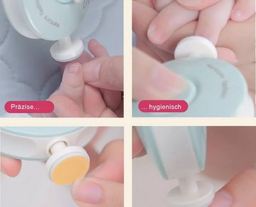 TPFBeauty Babypflege-Set Elektrische Baby Nagelfeile mit Akku Sicherer Baby-Nagelschneider, 1 tlg., Pediküreset Elektrisch für Säuglinge und Kleinkinder - Rot