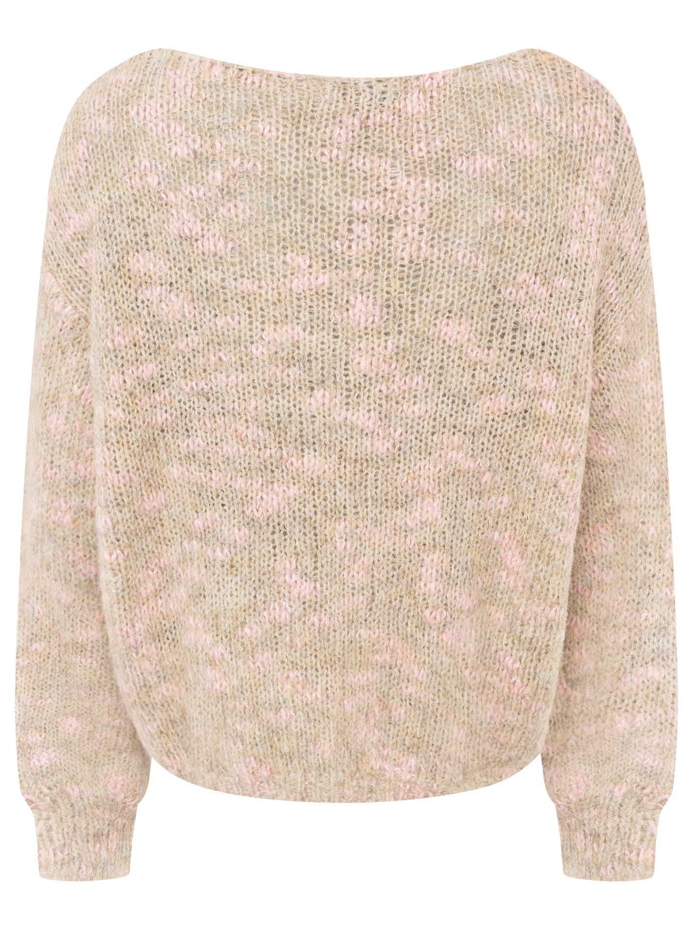 Zwillingsherz Longpullover Oversize Pullover Space Dye