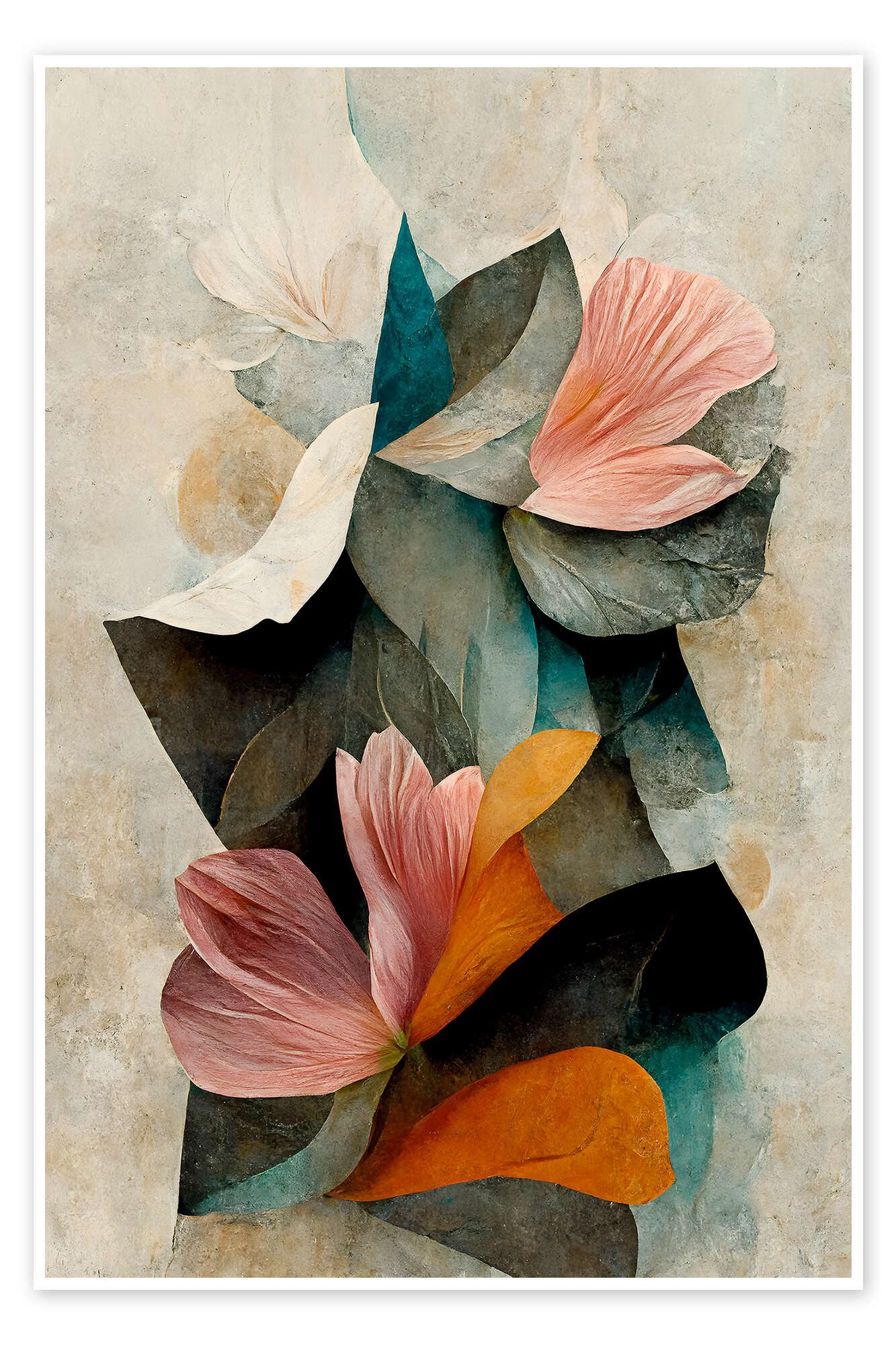 Posterlounge Wandbild Florale Abstraktion, treechild, erhältlich als Poster, Leinwandbild, Wandsticker oder Acrylglasbild