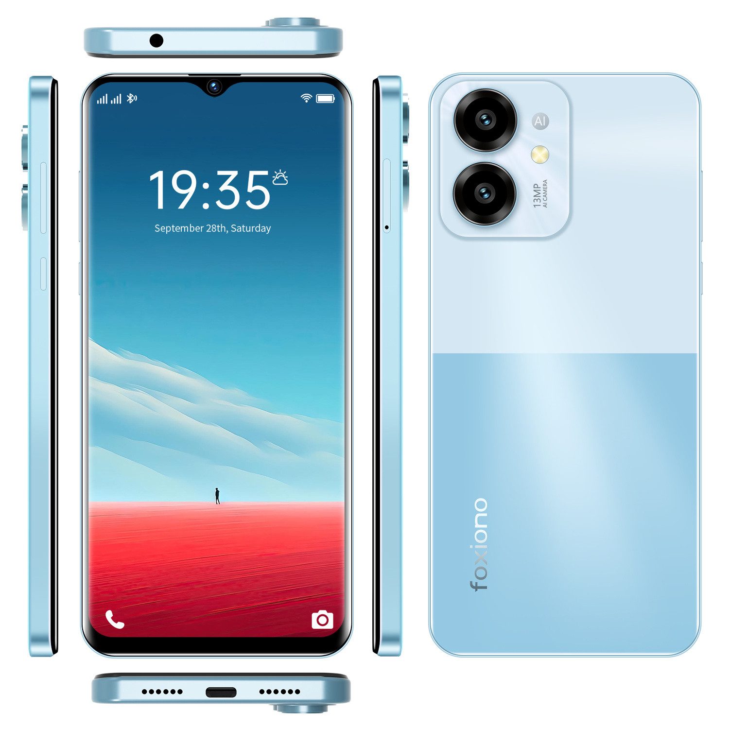 Ein leistungsstarkes Smartphone mit MTK6765-Chip, 4GB RAM + 64GB ROM Smartphone