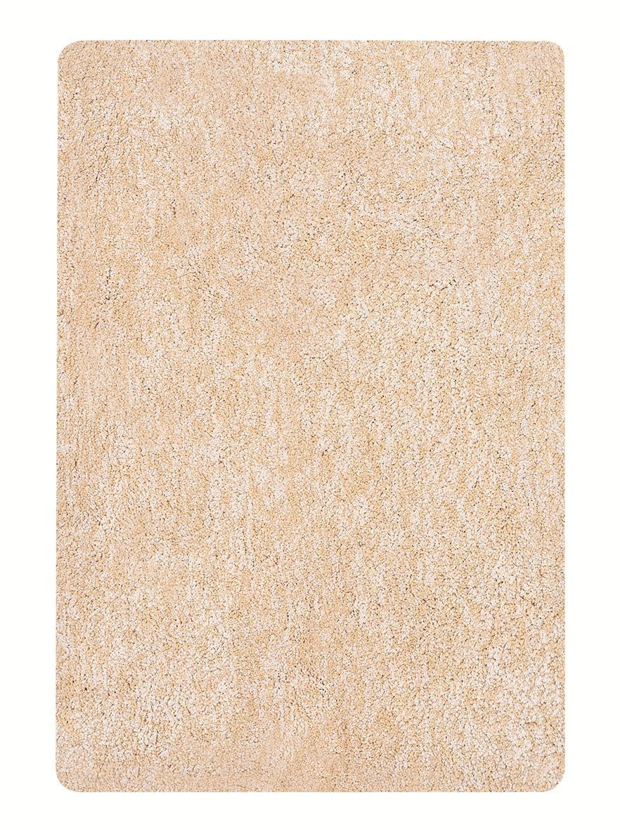 spirella Badematte GOBI, Höhe 25 mm, Badteppich Hochflor, Meliert, 100% Polyester Mikrofaser, Anti-Rutsch Beschichtung, Für Fussbodenheizung geeignet, Waschbar 40°, Schnelltrocknend, Polyester, rechteckig