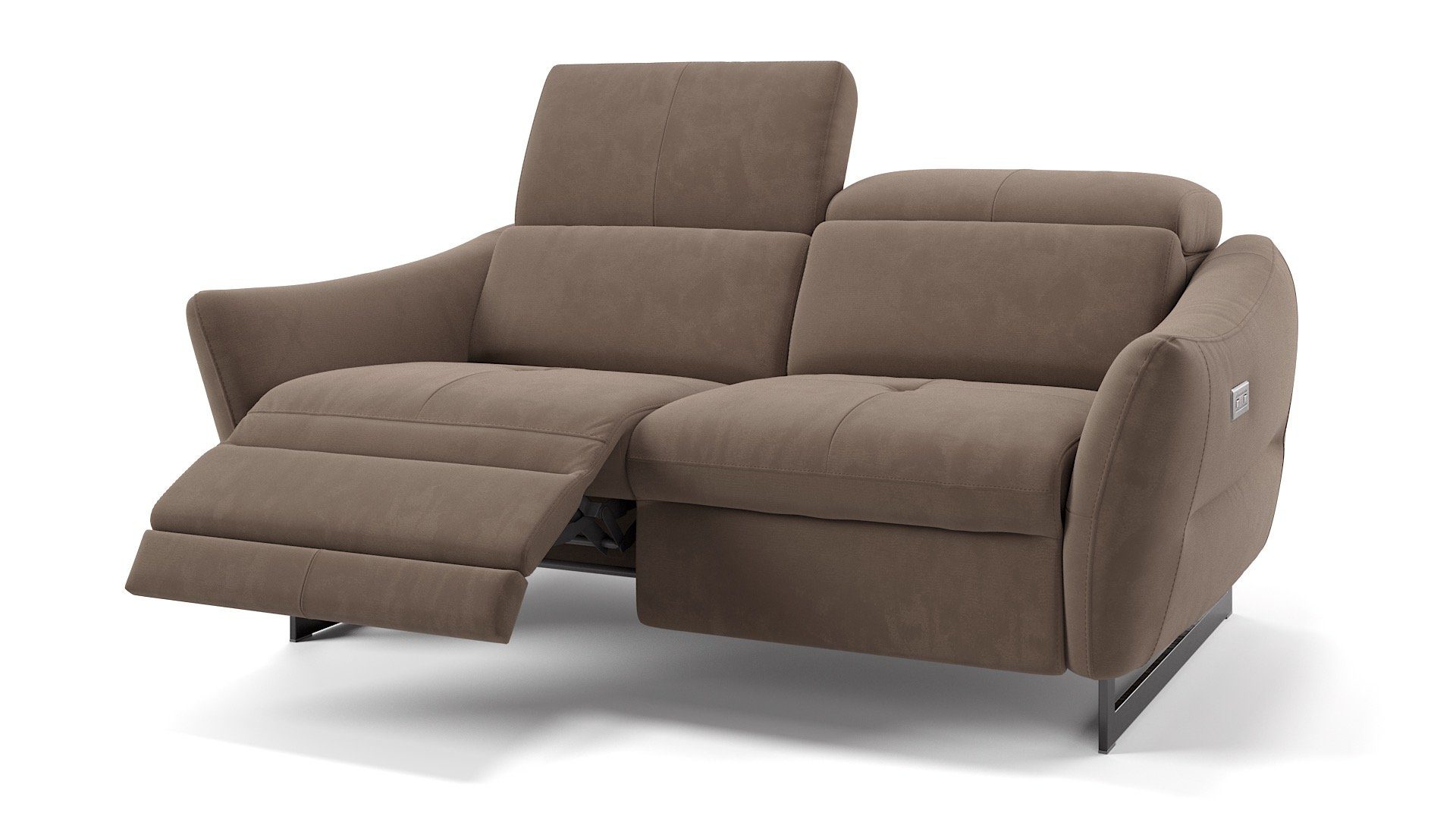 Sofanella 2-Sitzer Stoff MODENA, Relaxsofa, Designsofa, Designer Couch, Italienisches Sofa, 2er Sofa