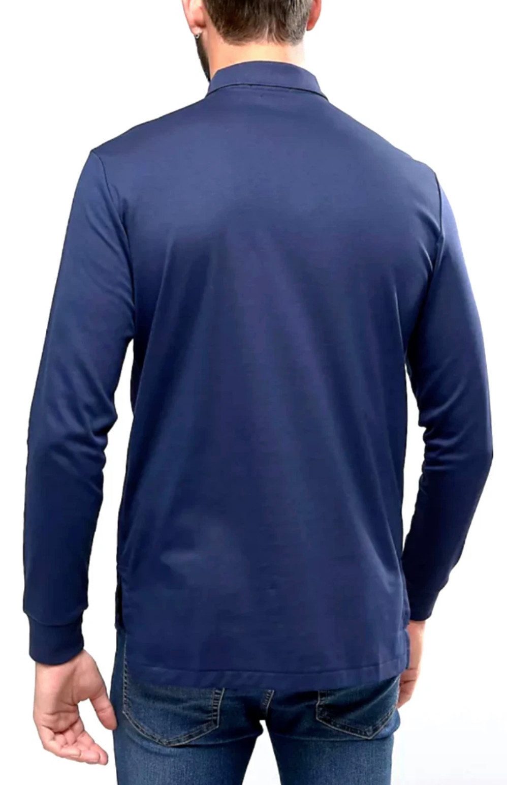 Polo Ralph Lauren Langarm-Poloshirt Herren Hemd Luxury Pima Cotton Slim Fit günstig online kaufen