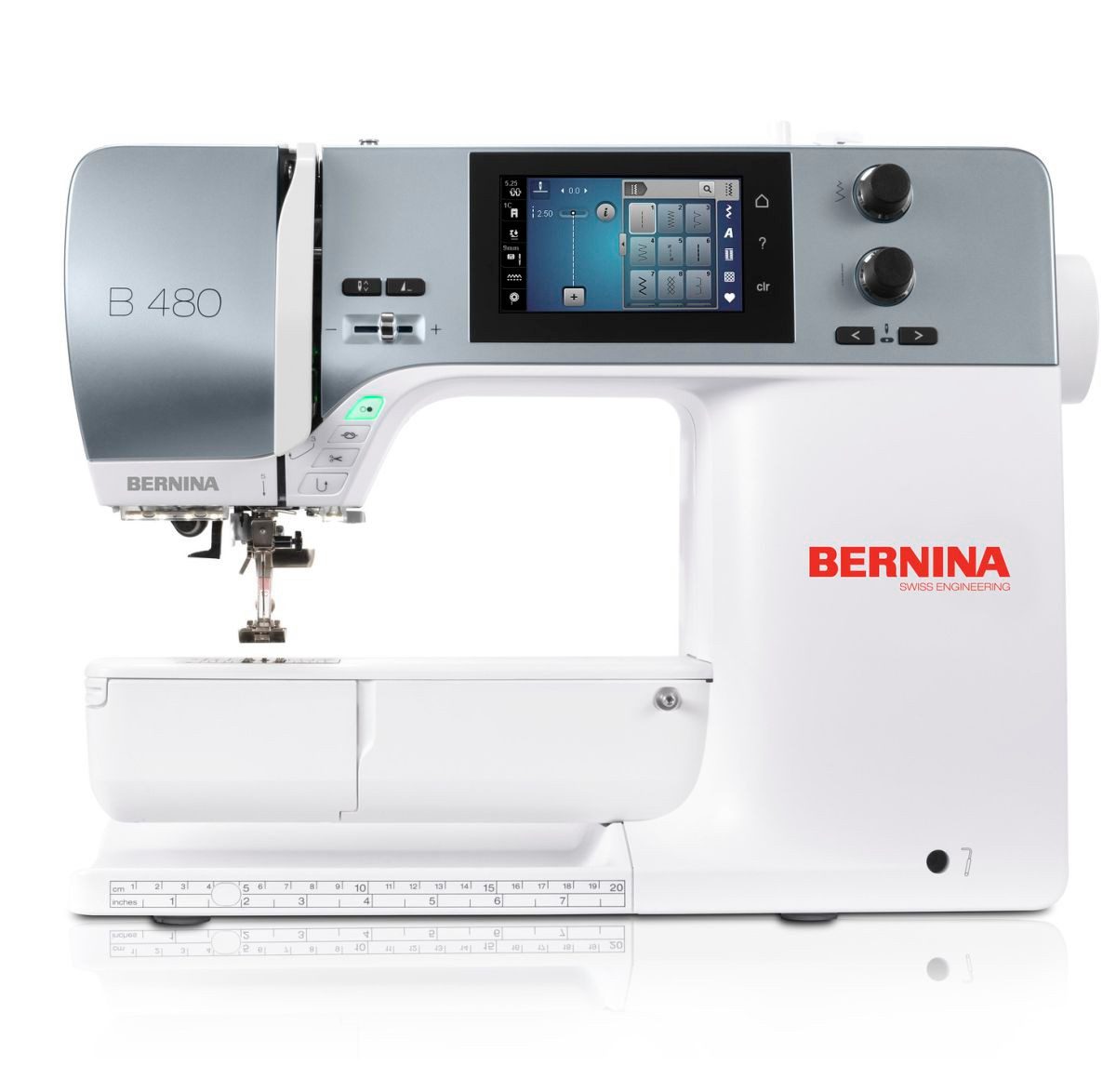 Bernina Computer-Nähmaschine B 480, 994 Programme, 9mm Stichbreite, Farb-Touchscreen, Jumbo- Spule