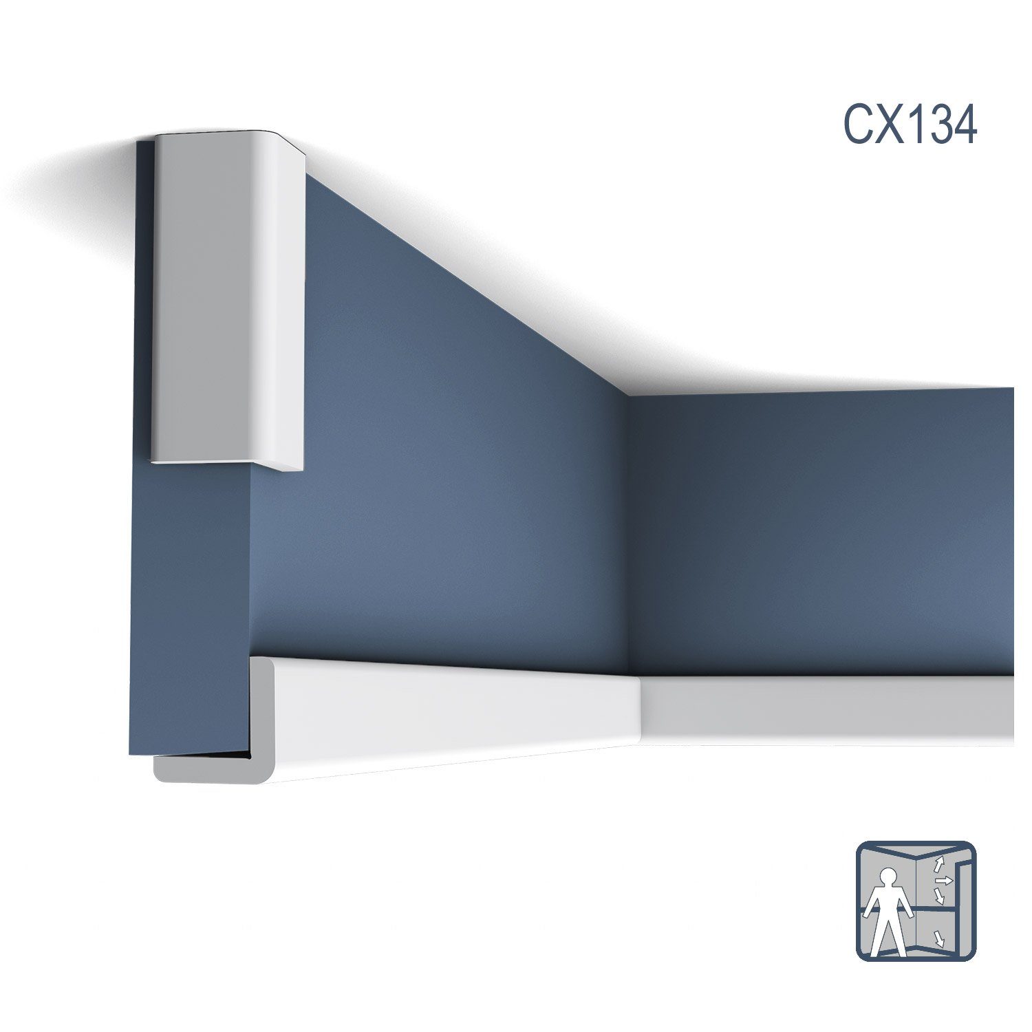 Thumbnail - Orac Decor Eckprofil CX134 Zierleisten 1 Karton SET mit 10 Stuckleisten 20 m (1 Karton Leisten-Set, 10-St., Stuckleisten...