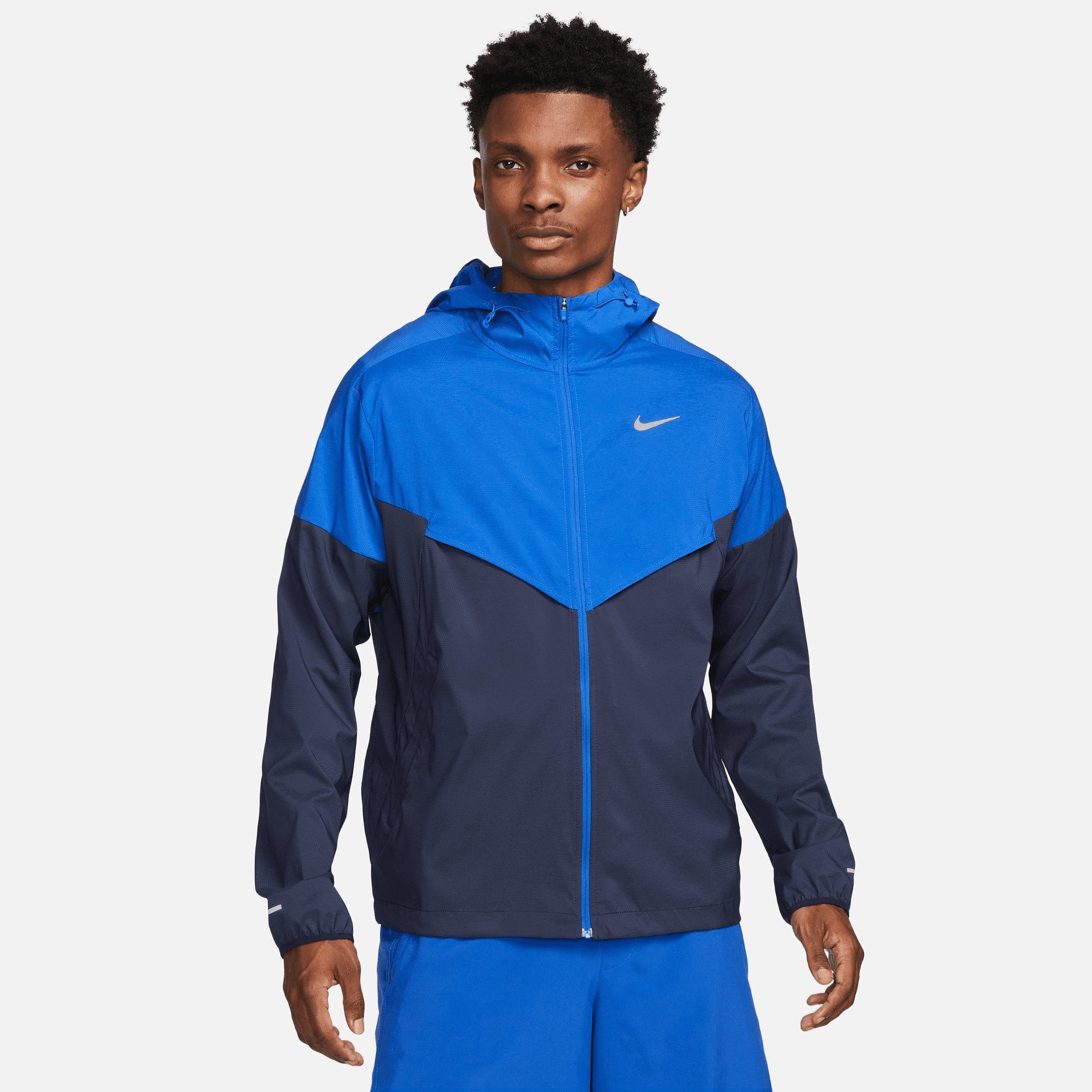 Nike Laufjacke IMPOSSIBLY LIGHT WINDRUNNER MEN'S RUNNING JACKET GAME ROYAL/OBSIDIAN/REFLECTIVE SILV