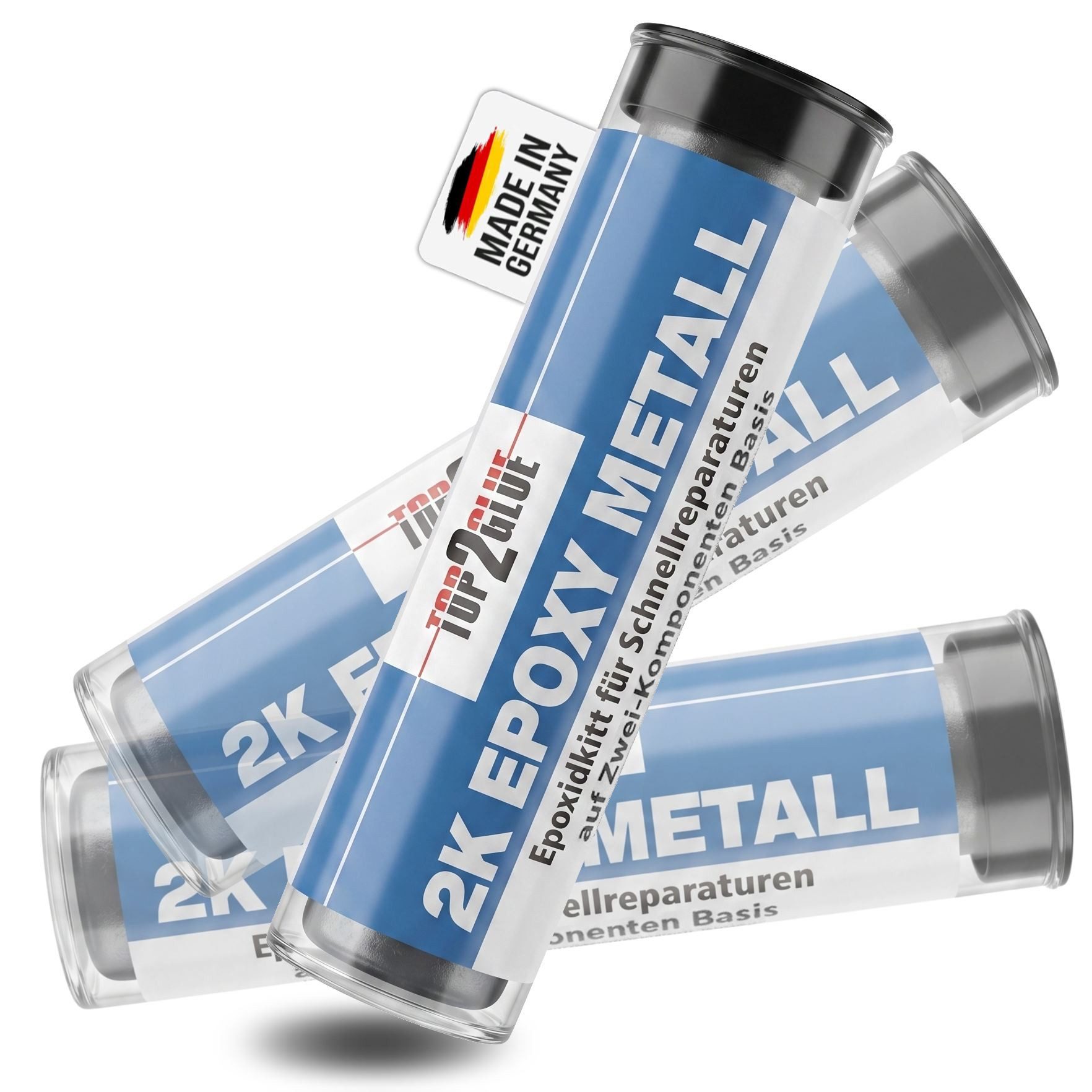 Top2Glue 2-Komponentenkleber Top2Glue 2K Epoxidkitt für Schnellreparaturen Kaltmetall Epoxy Kleber