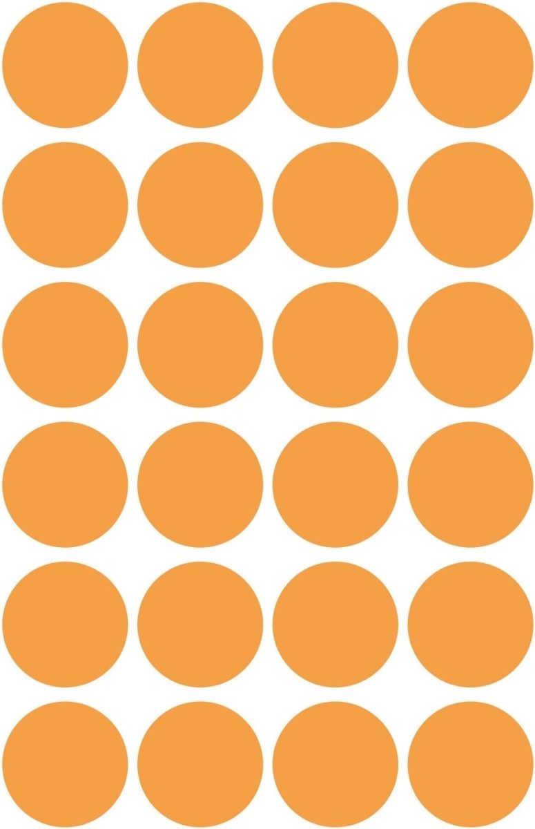 Avery Zweckform Etiketten Markierungspunkte 18mm VE=10x96 Stück orange