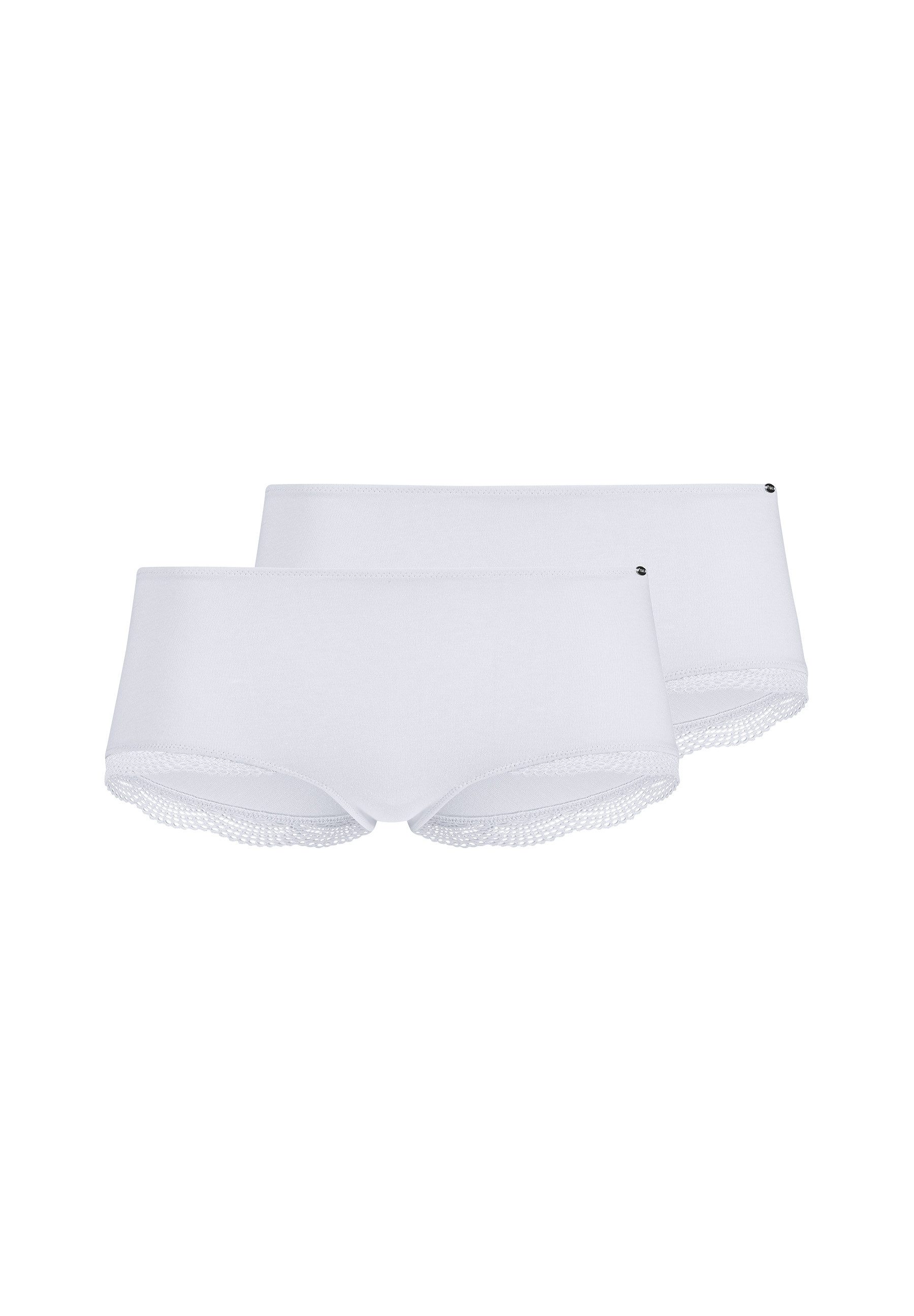 Skiny Panty Classicotton (2er Pack) bequem, basic, mit Spitze, Baumwollmix günstig online kaufen