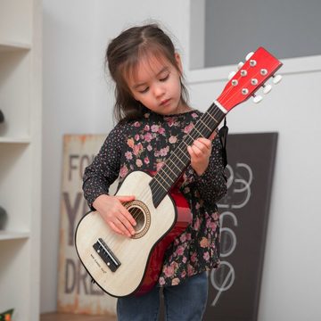 New Classic Toys® Kindergitarre Gitarre Deluxe NATUR Kindergitarre