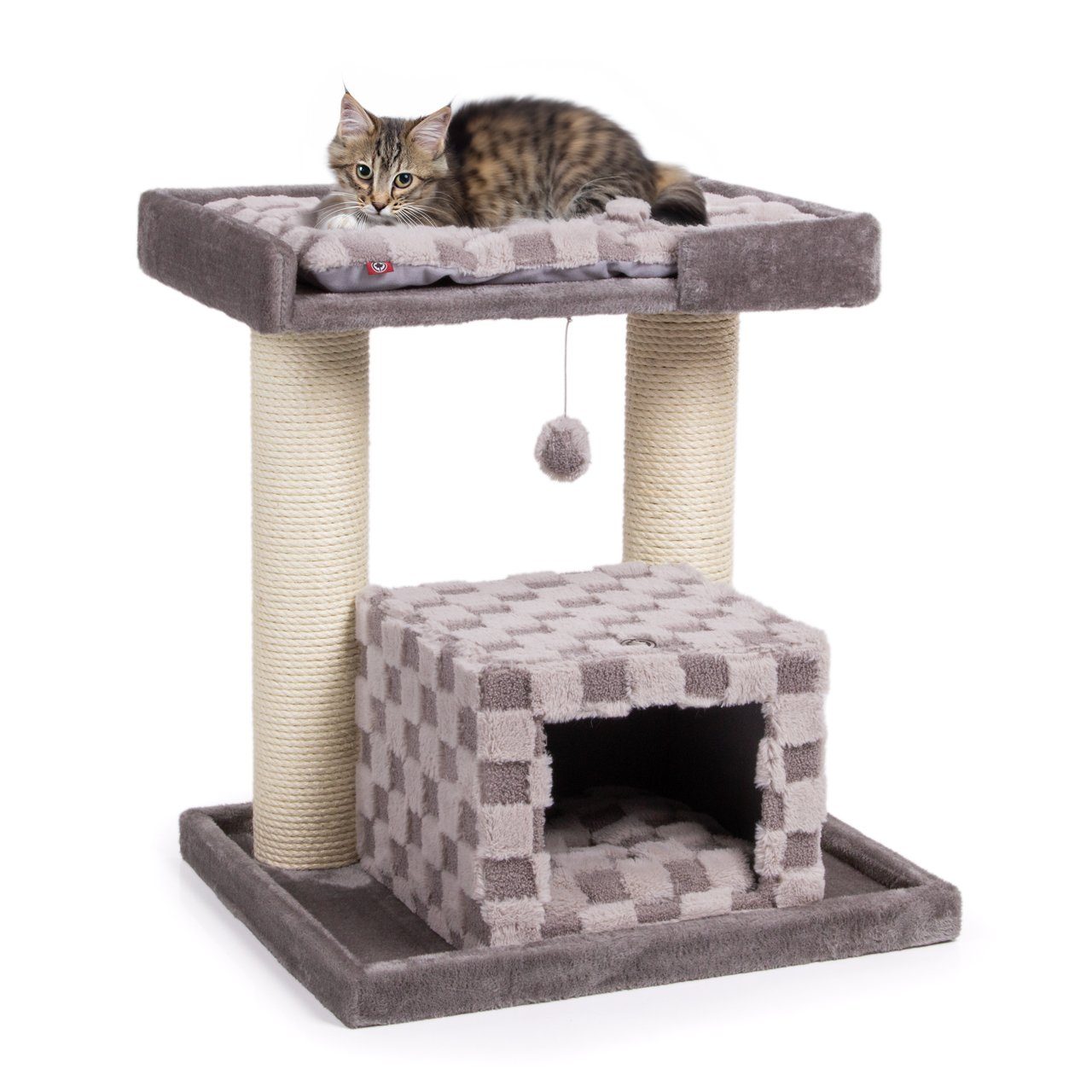 Canadian Cat Company Kratzbaum Ryan, stabile Bodenplatte, waschbare Kuschelkissen, 65 x 55 x 70 cm