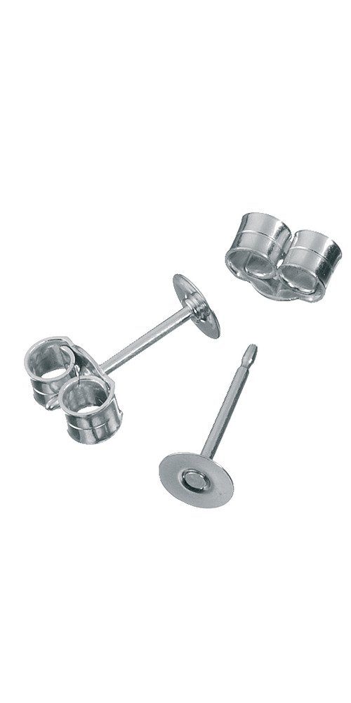 Pracht Ohrstecker-Set, mit Platte, 925er Sterling-Silber, 2 Stück