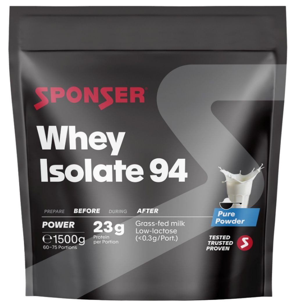 Sponser Sponser Whey Isolate 94 – 1500 g-Dose Neutral Pulver